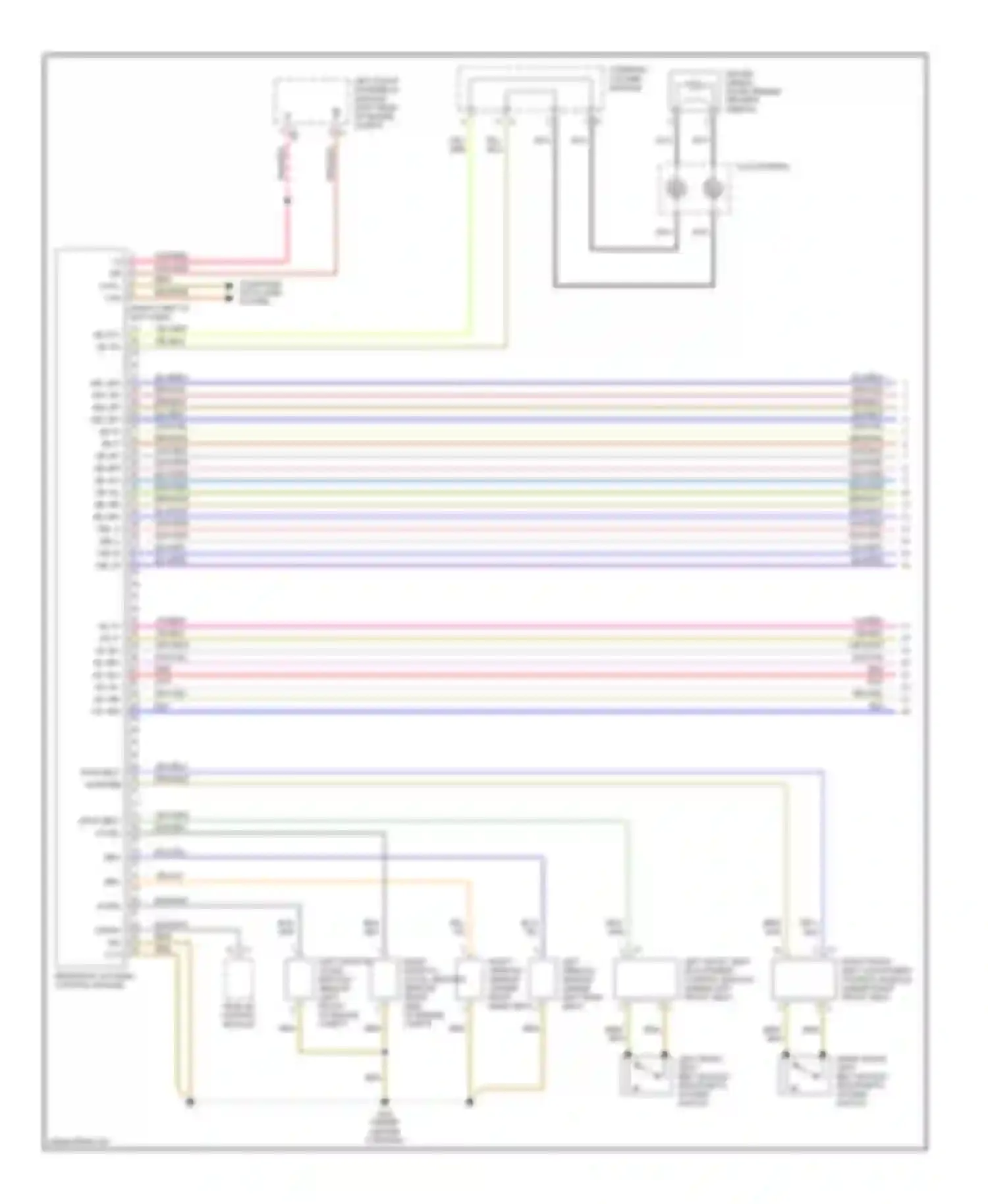 S-class Mercedes-Benz W220 (1998-2005): Supplemental restraints circuit (1 of 2)