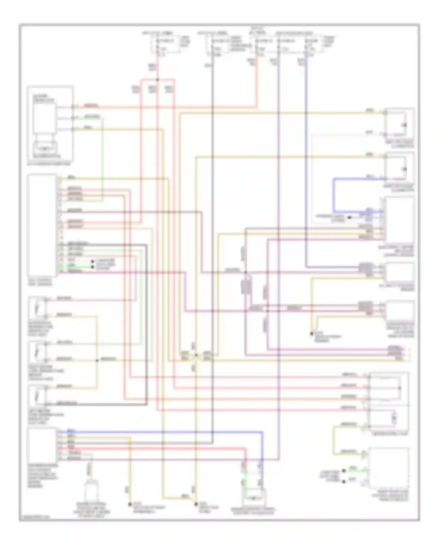 S-class AMG Mercedes-Benz W220 (1999-2002): Air conditioning circuits (1 of 2)