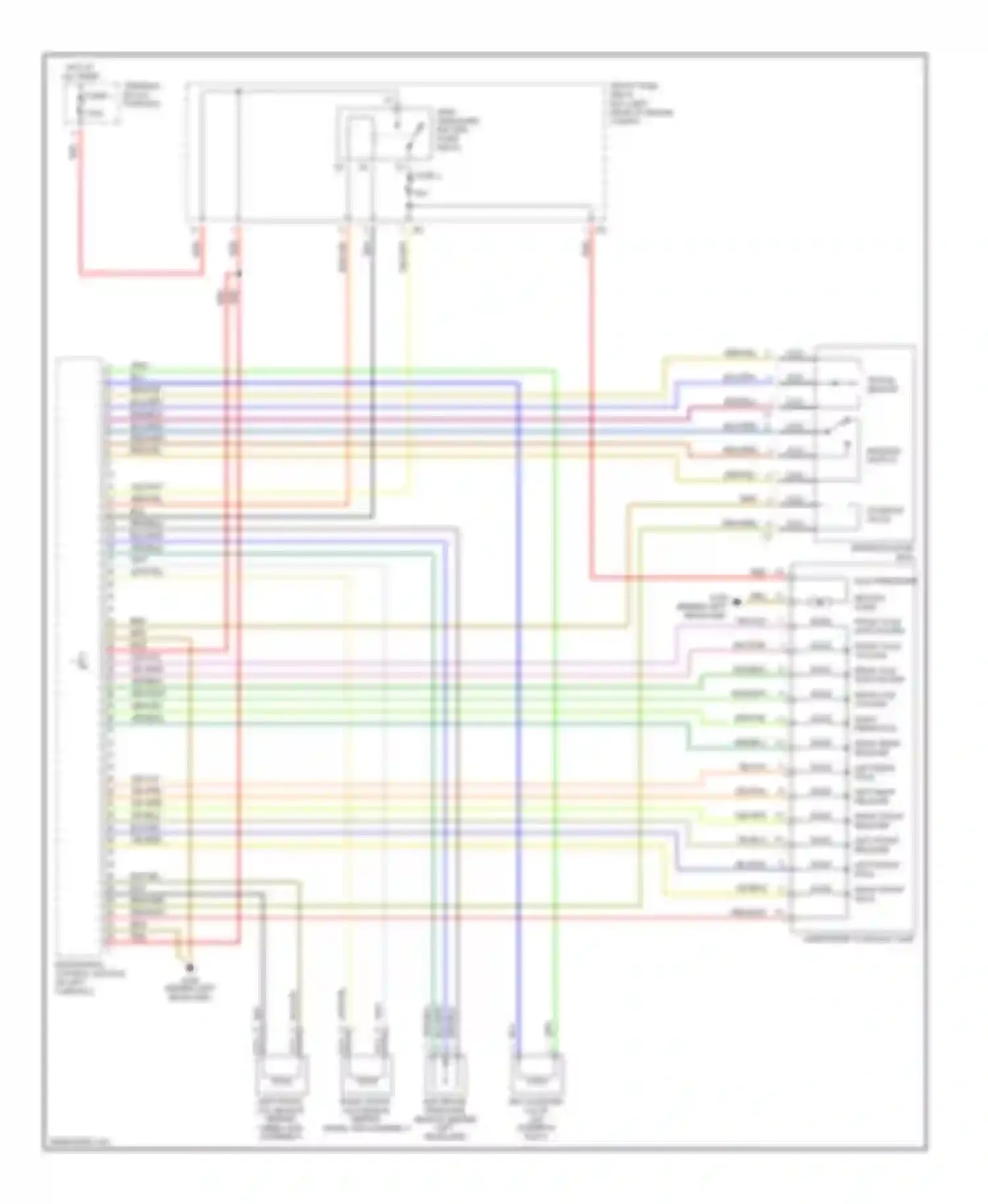 S-class AMG Mercedes-Benz W220 (1999-2002): Anti-lock brake circuits (1 of 2)