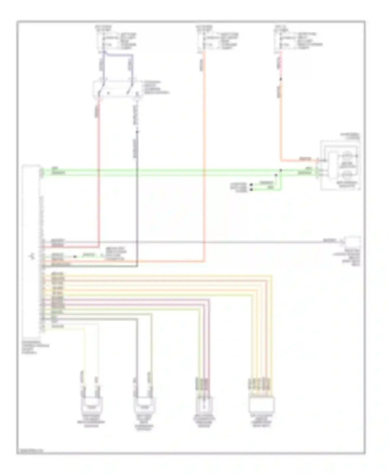 S-class AMG Mercedes-Benz W220 (1999-2002): Anti-lock brake circuits (2 of 2)