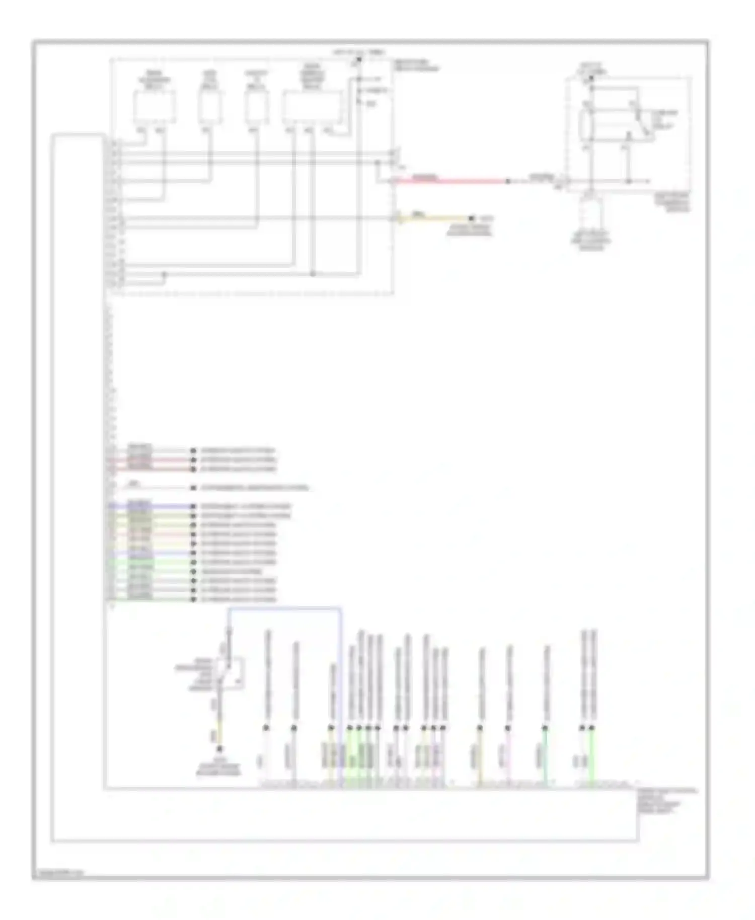 S-class AMG Mercedes-Benz W220 (1999-2002): Rear sam control module circuit