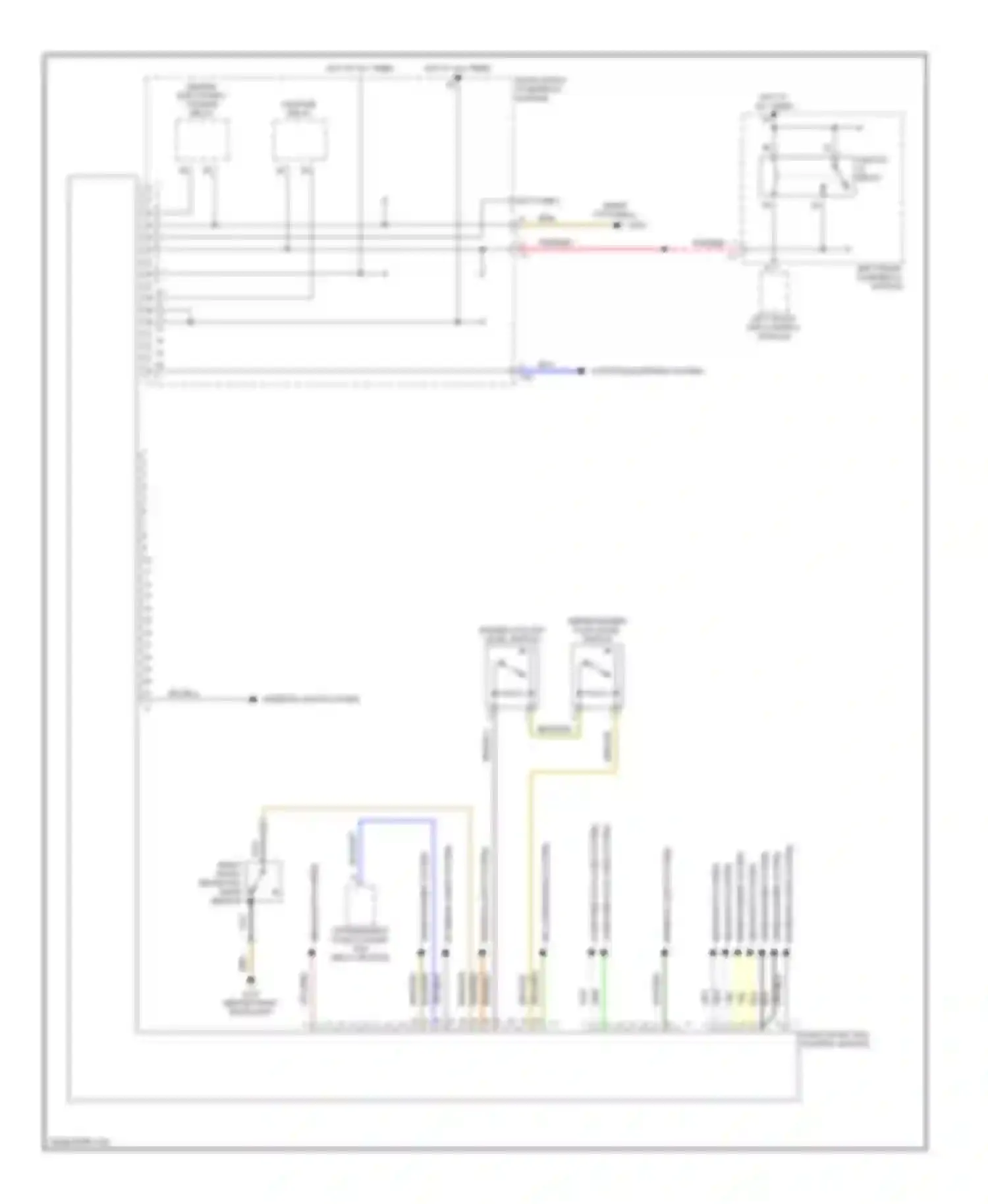 S-class AMG Mercedes-Benz W220 (1999-2002): Right front sam control module circuit