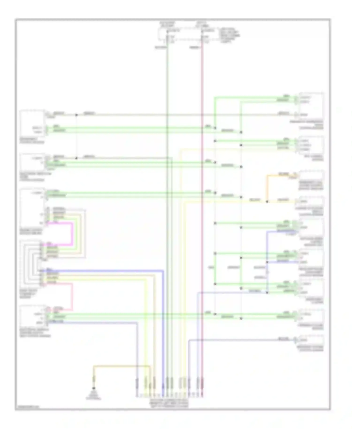 S-class AMG Mercedes-Benz W220 (1999-2002): Data link connector circuit