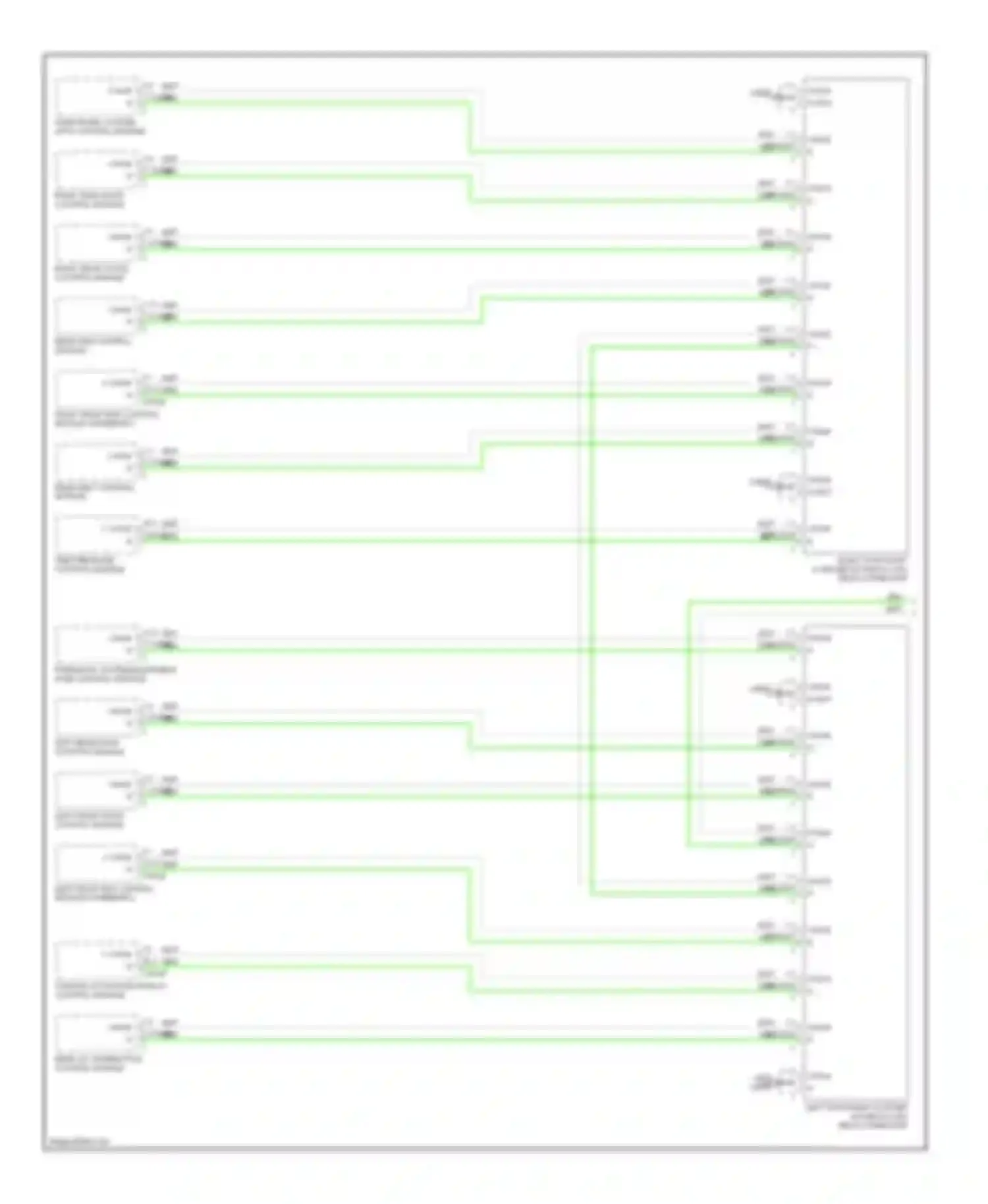 S-class AMG Mercedes-Benz W220 (1999-2002): High/low bus circuit (1 of 2)