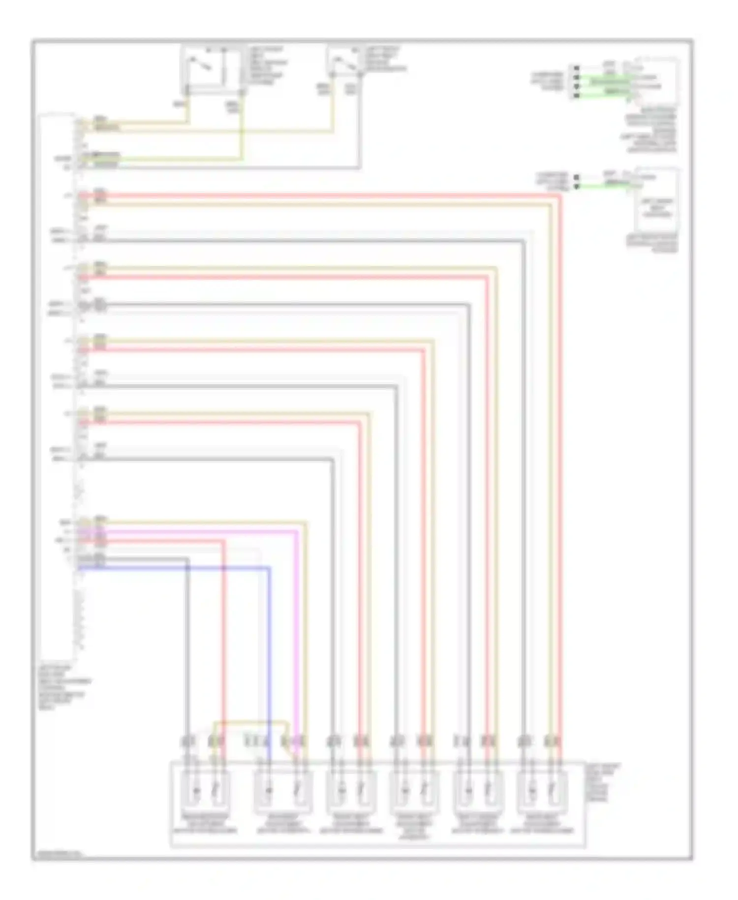 S-class AMG Mercedes-Benz W220 (1999-2002): Driver's memory seat circuit (1 of 2)