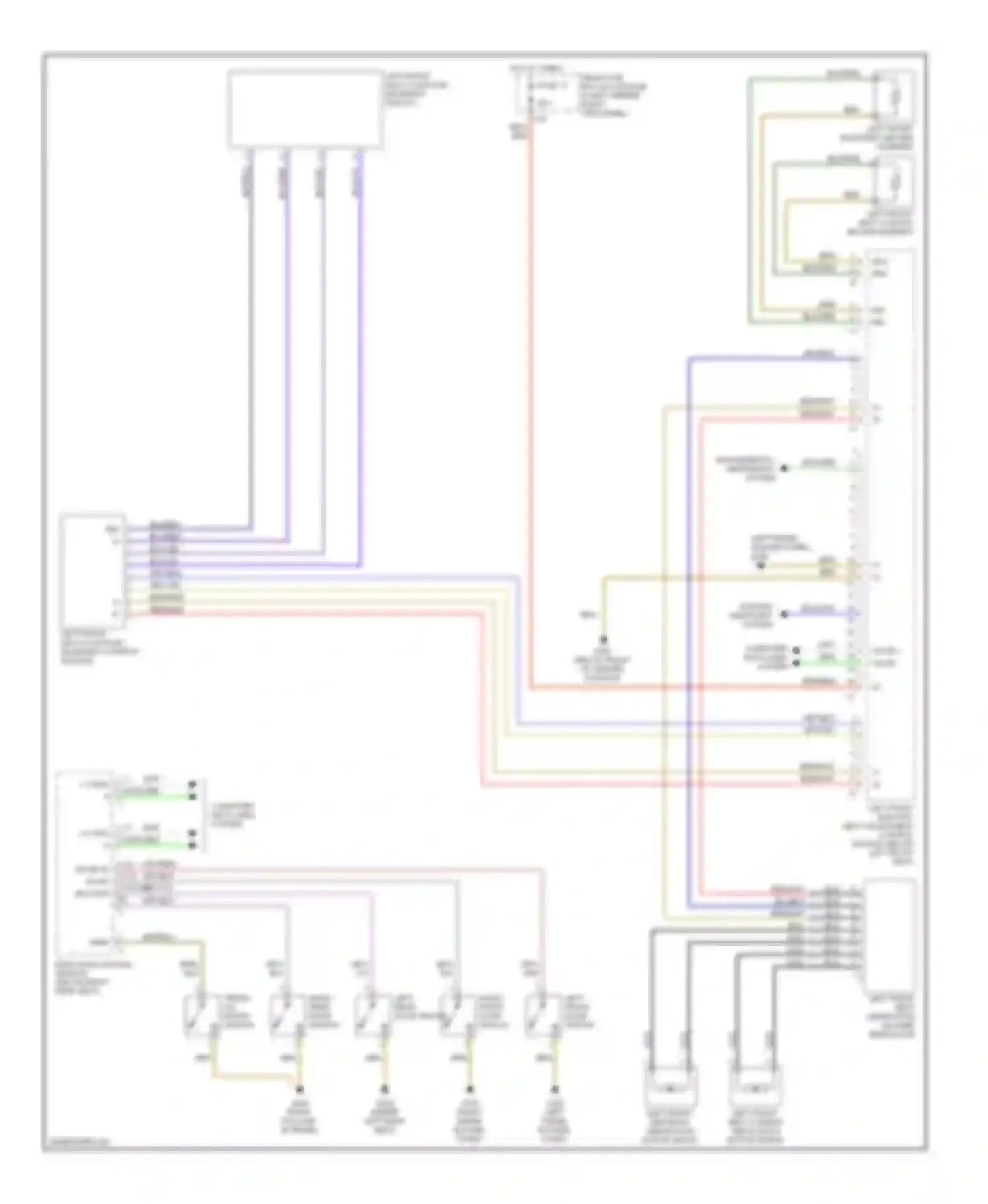 S-class AMG Mercedes-Benz W220 (1999-2002): Driver's memory seat circuit (2 of 2)