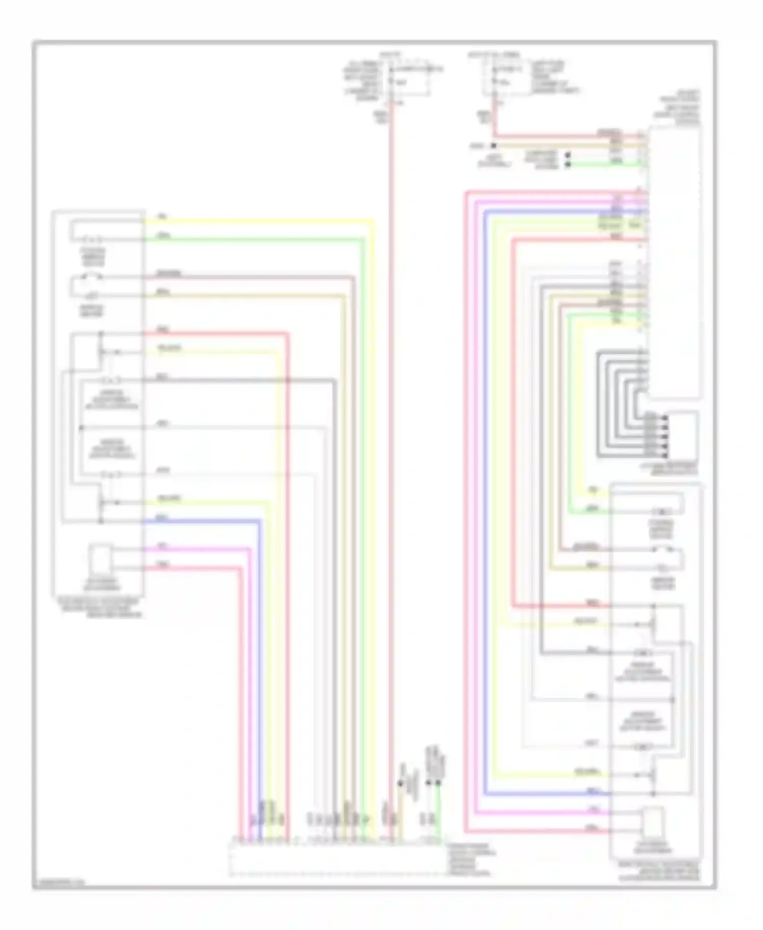 S-class AMG Mercedes-Benz W220 (1999-2002): Memory mirrors circuit
