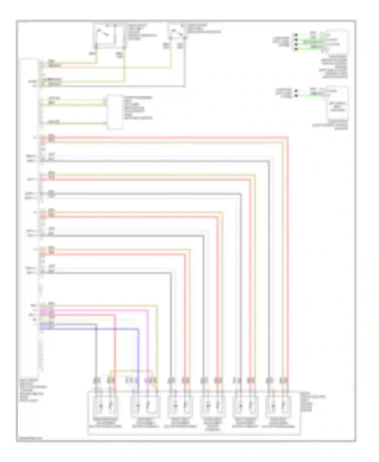 S-class AMG Mercedes-Benz W220 (1999-2002): Passenger's memory seat circuit (1 of 2)