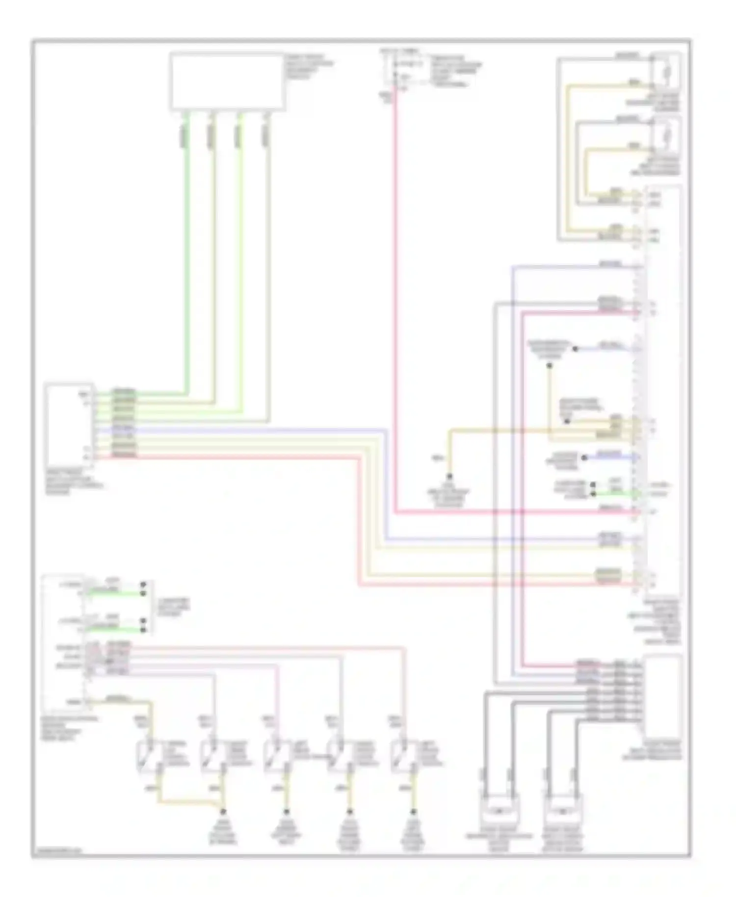 S-class AMG Mercedes-Benz W220 (1999-2002): Passenger's memory seat circuit (2 of 2)