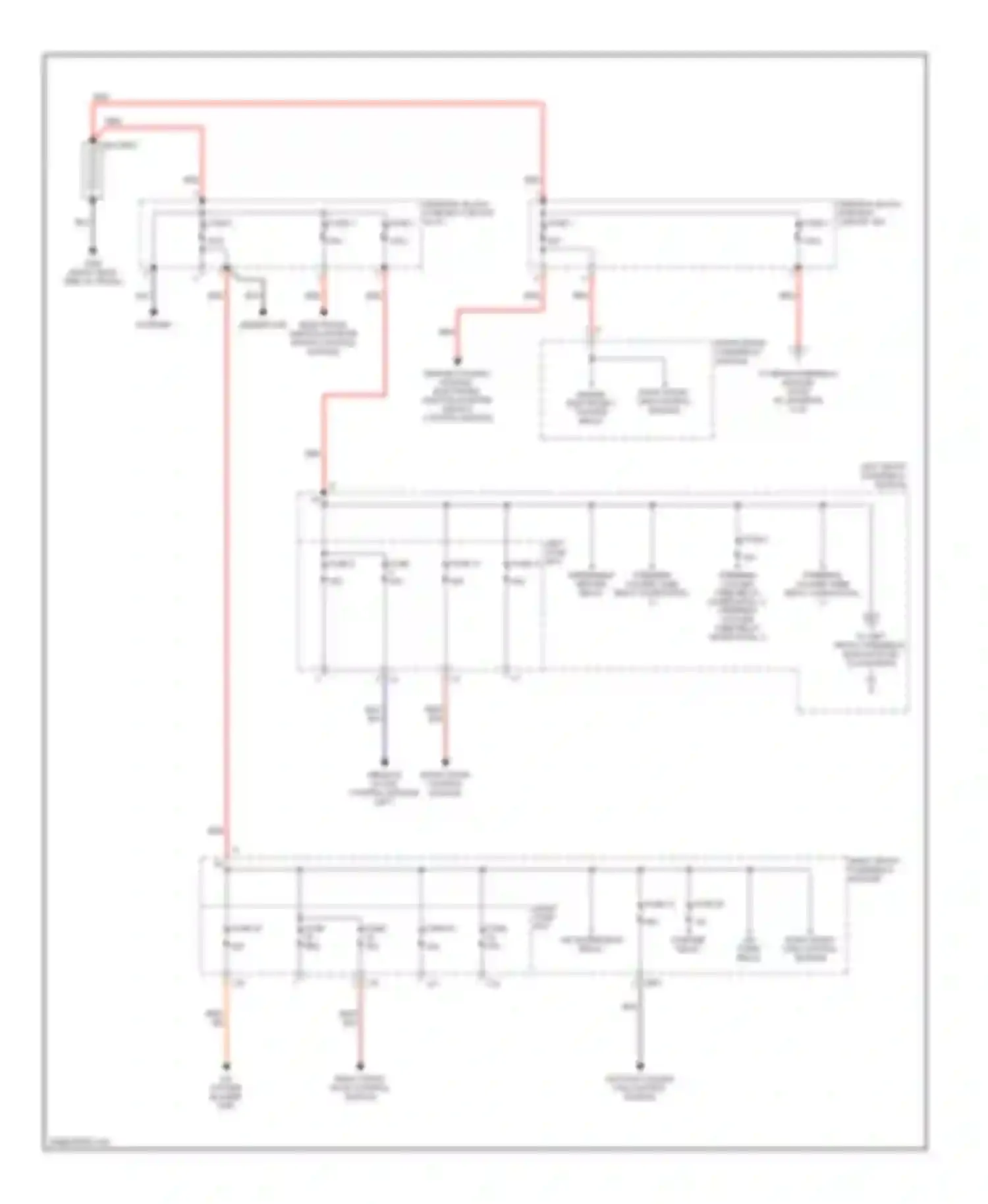 S-class AMG Mercedes-Benz W220 (1999-2002): Power distribution circuit (1 of 4)