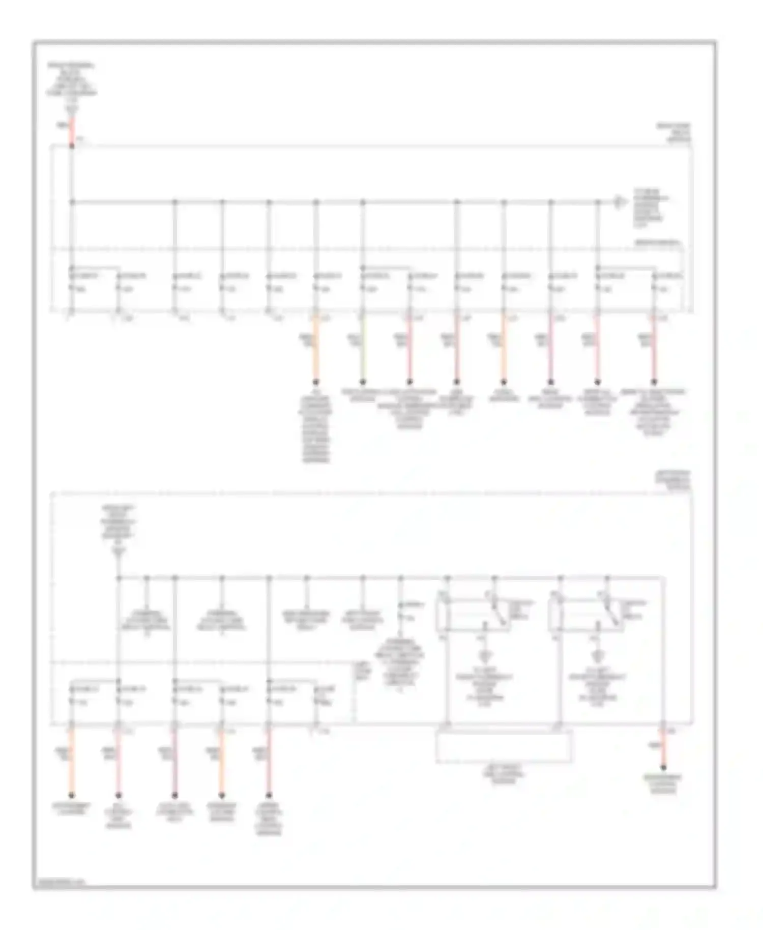 S-class AMG Mercedes-Benz W220 (1999-2002): Power distribution circuit (2 of 4)
