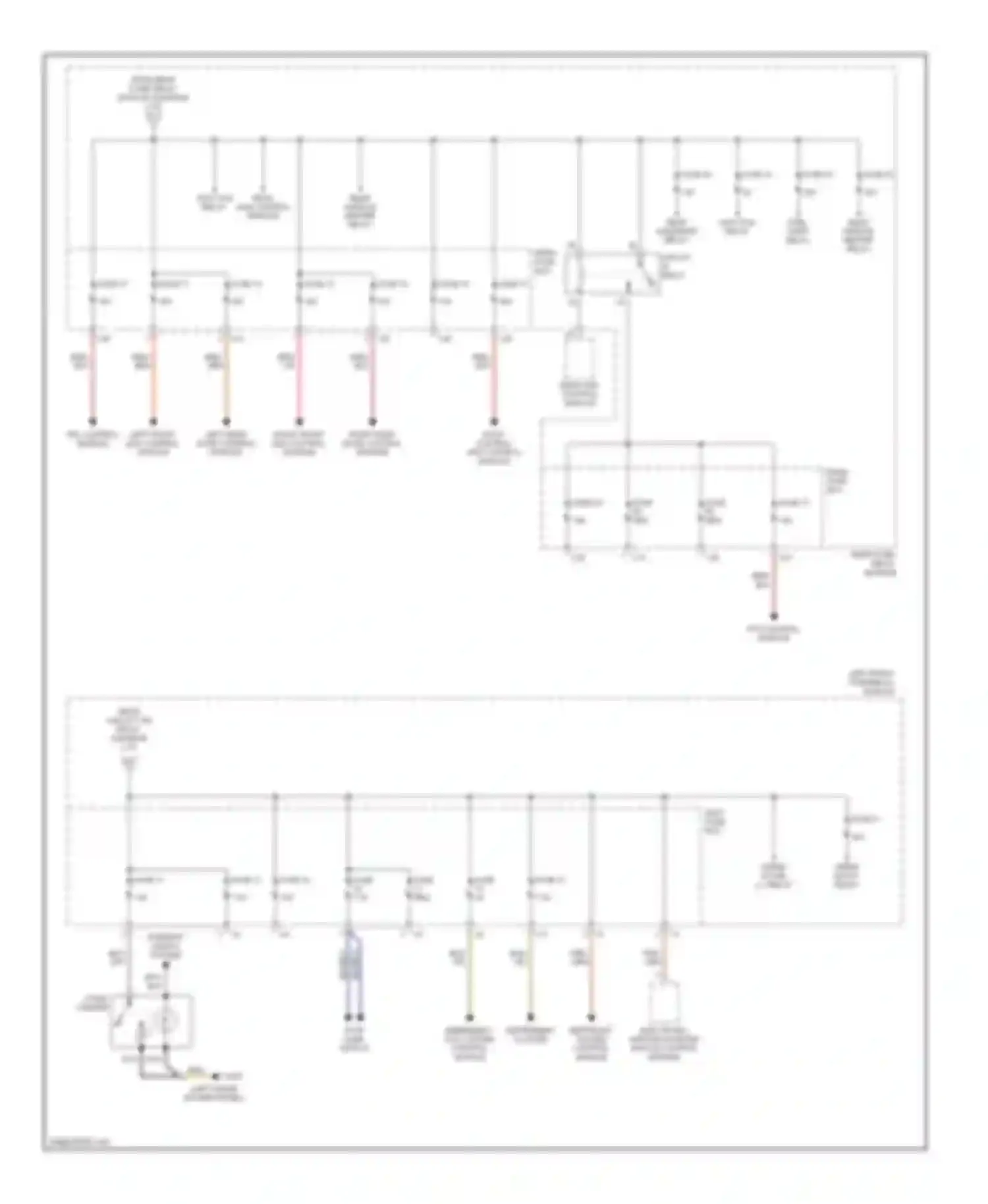 S-class AMG Mercedes-Benz W220 (1999-2002): Power distribution circuit (3 of 4)