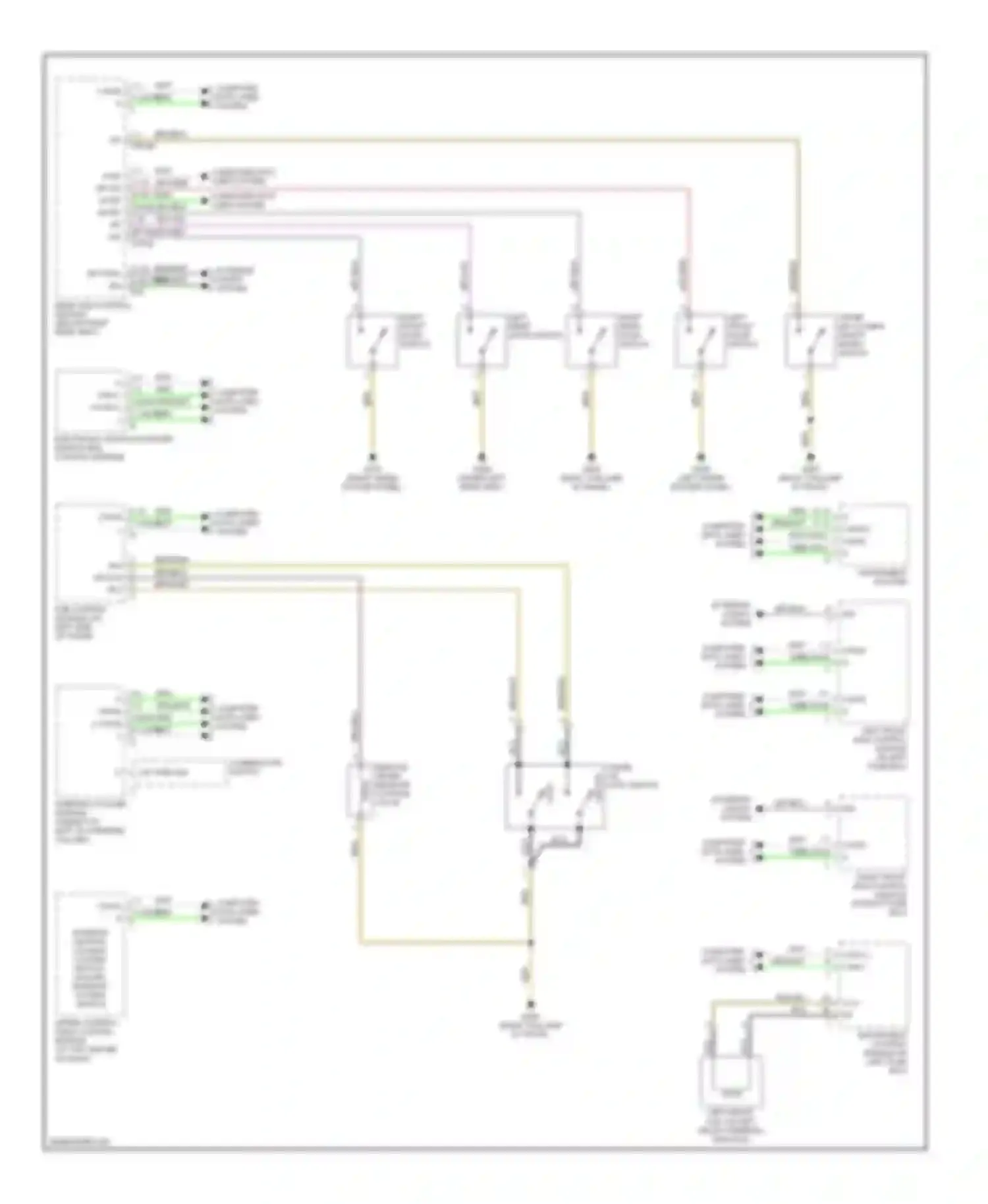 S-class AMG Mercedes-Benz W220 (1999-2002): Power door lock circuit (1 of 2)