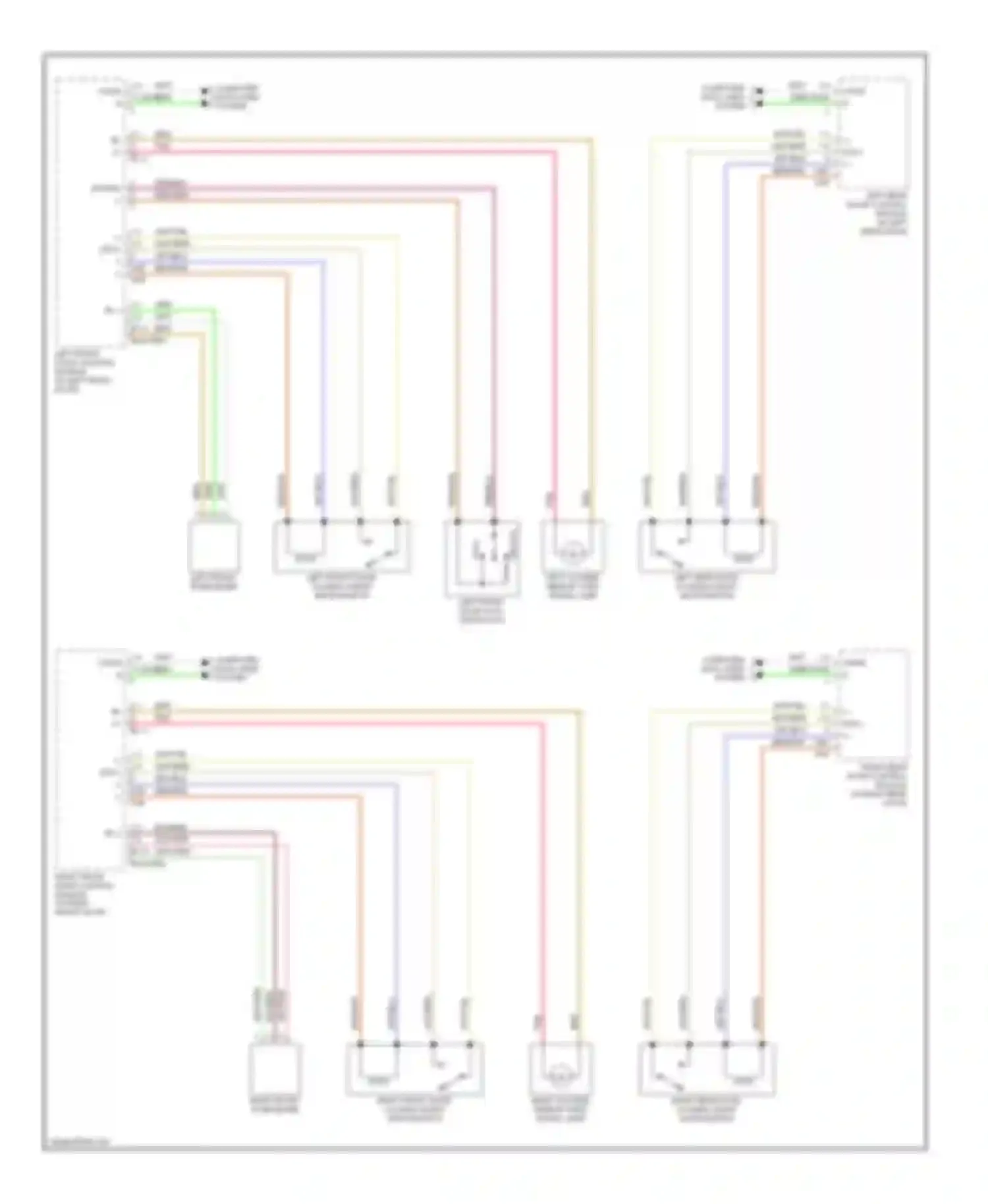 S-class AMG Mercedes-Benz W220 (1999-2002): Power door lock circuit (2 of 2)