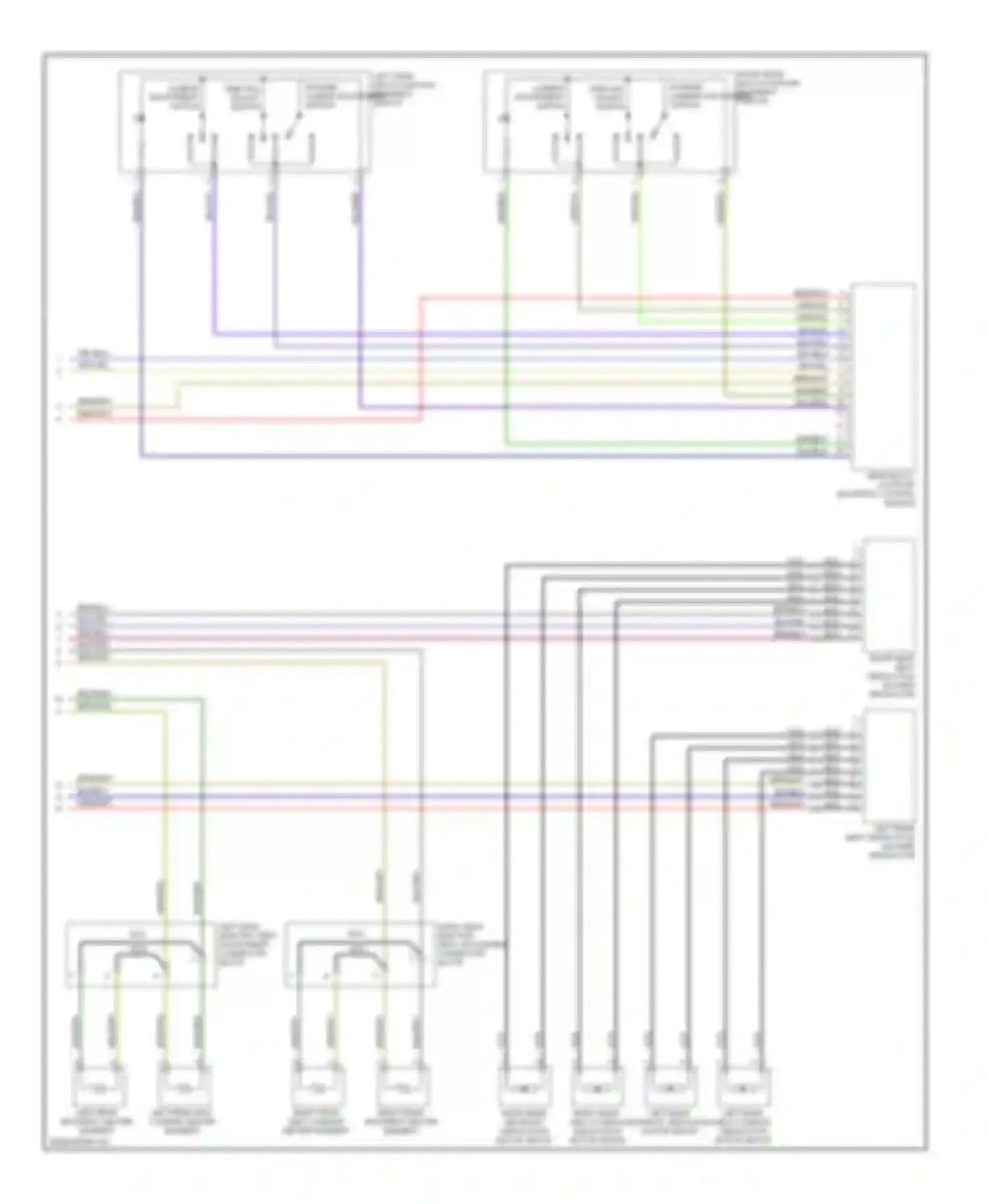 S-class AMG Mercedes-Benz W220 (1999-2002): Rear power seat circuit (2 of 2)