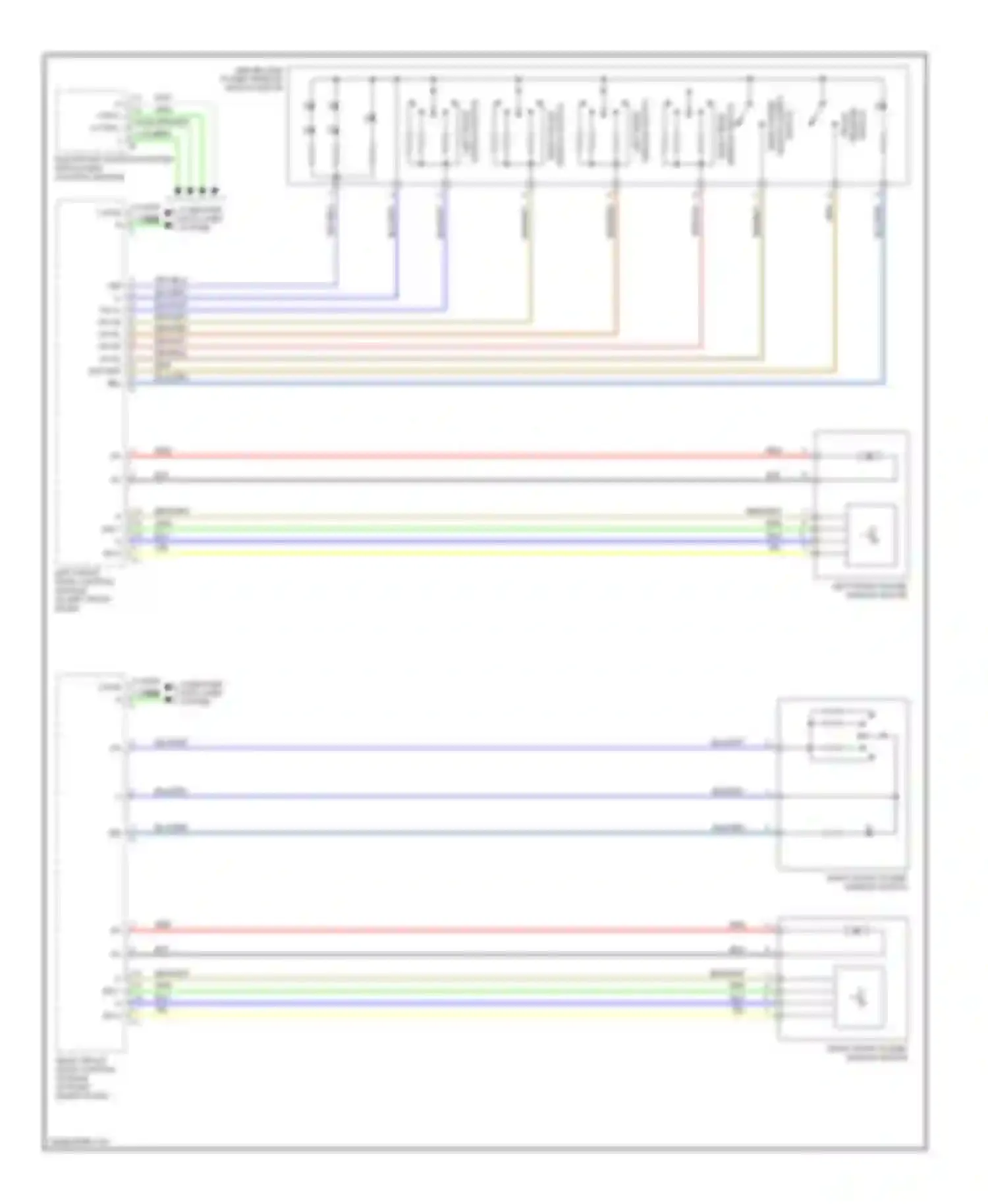 S-class AMG Mercedes-Benz W220 (1999-2002): Power windows circuit (1 of 2)