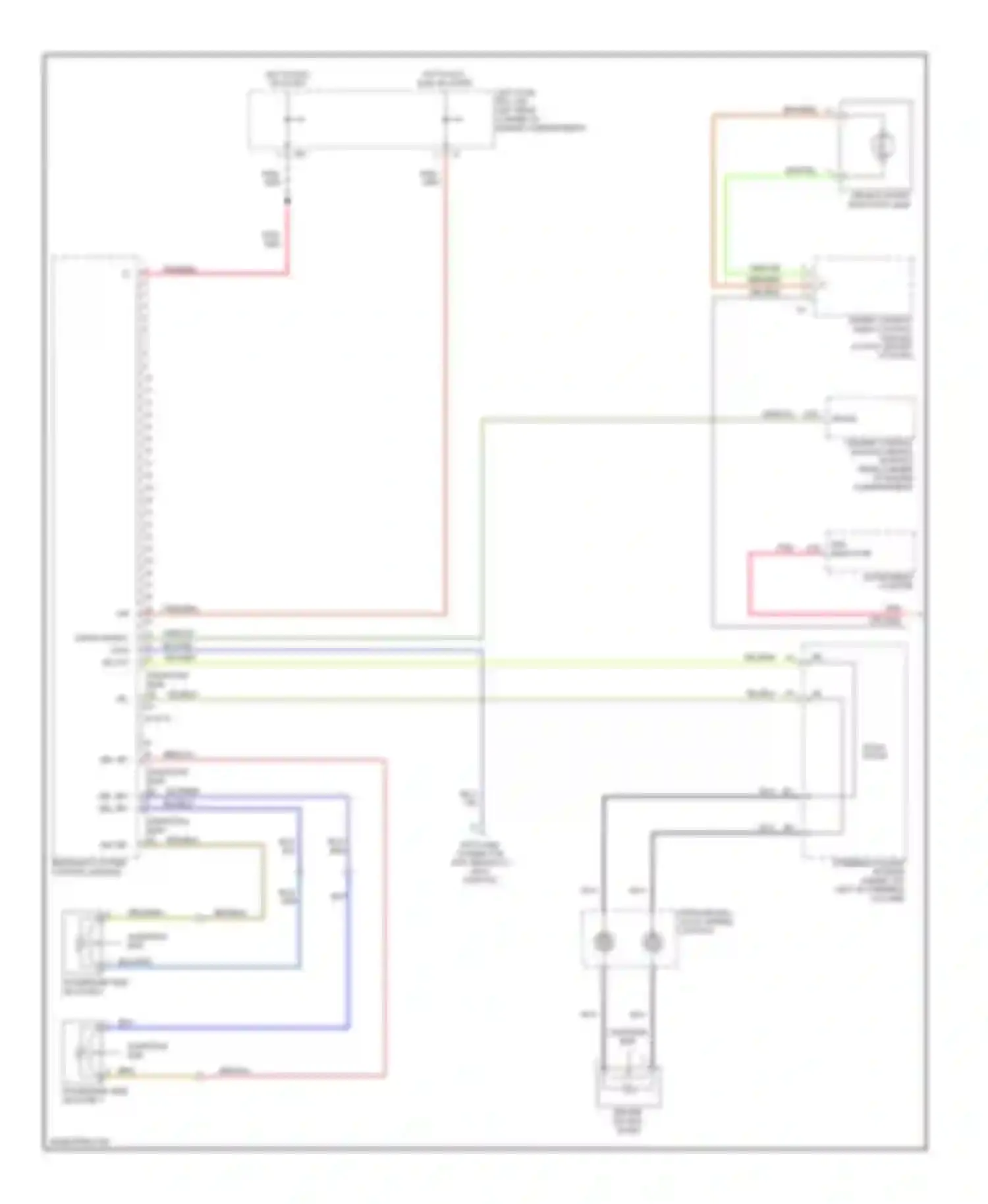 S-class AMG Mercedes-Benz W220 (1999-2002): Supplemental restraint circuit (1 of 2)