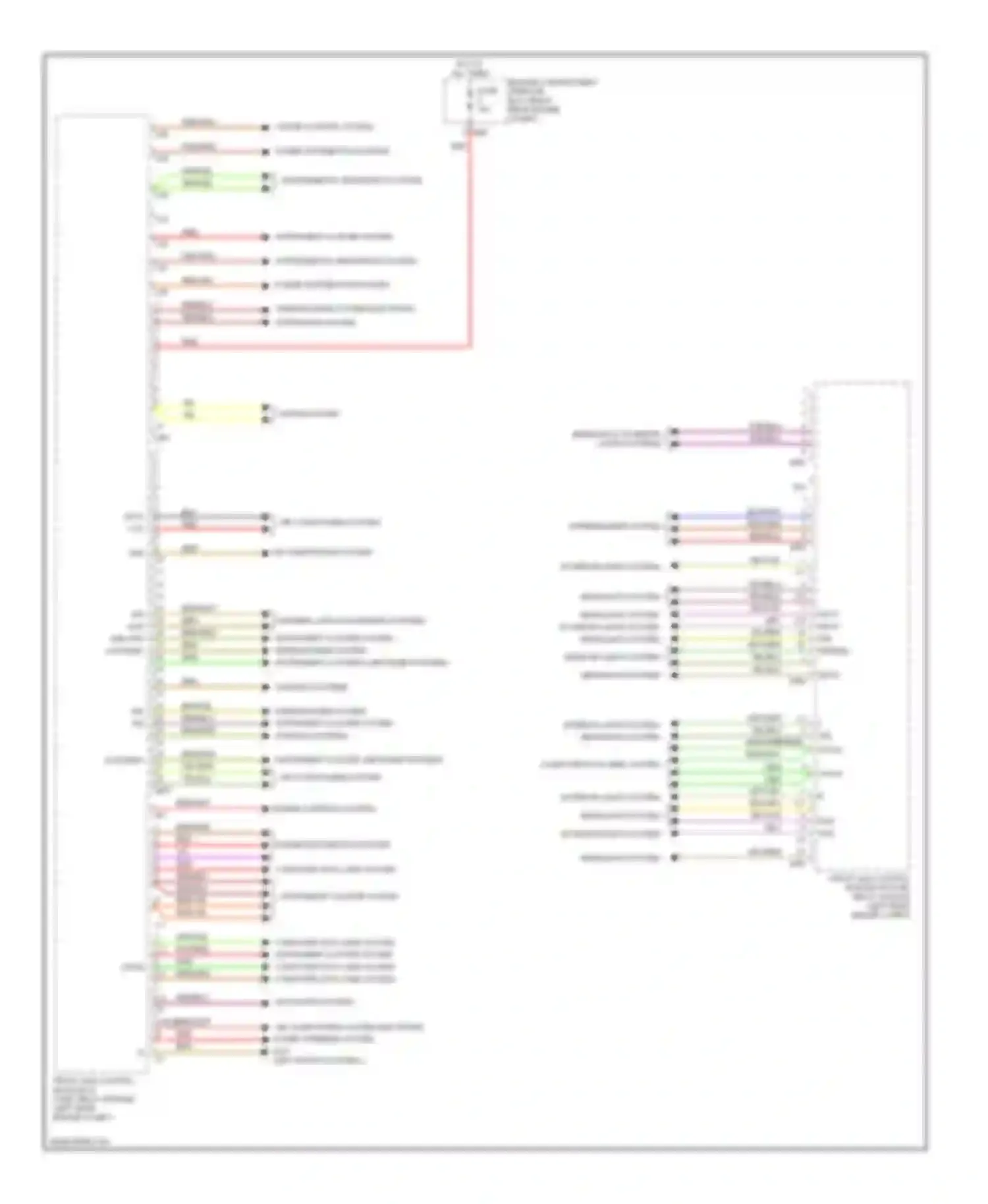 S-class Mercedes-Benz W221 facelift (2009-2013): Front sam control module circuit (2 of 2)