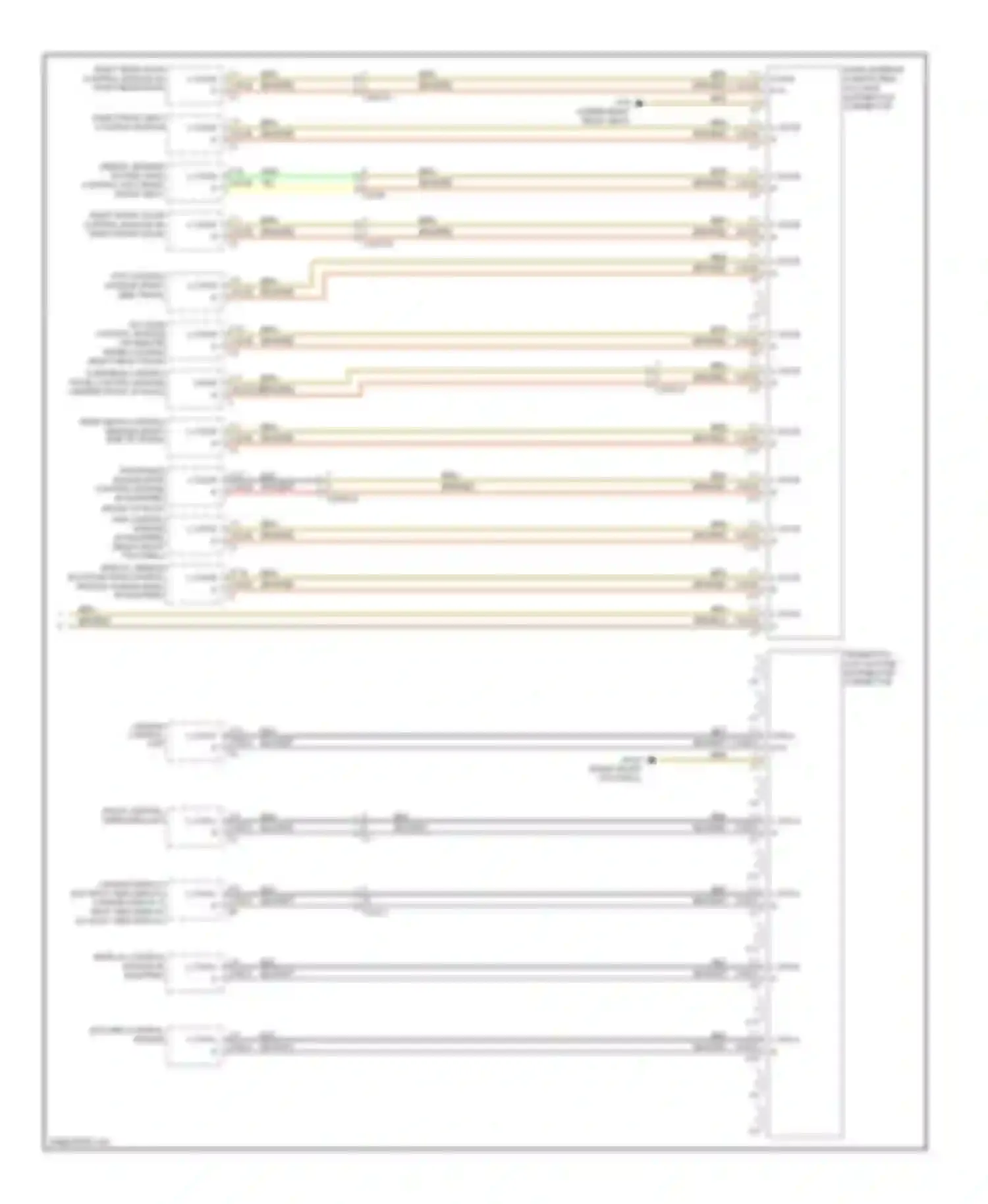 S-class Mercedes-Benz W221 facelift (2009-2013): High/low bus circuit (4 of 4)