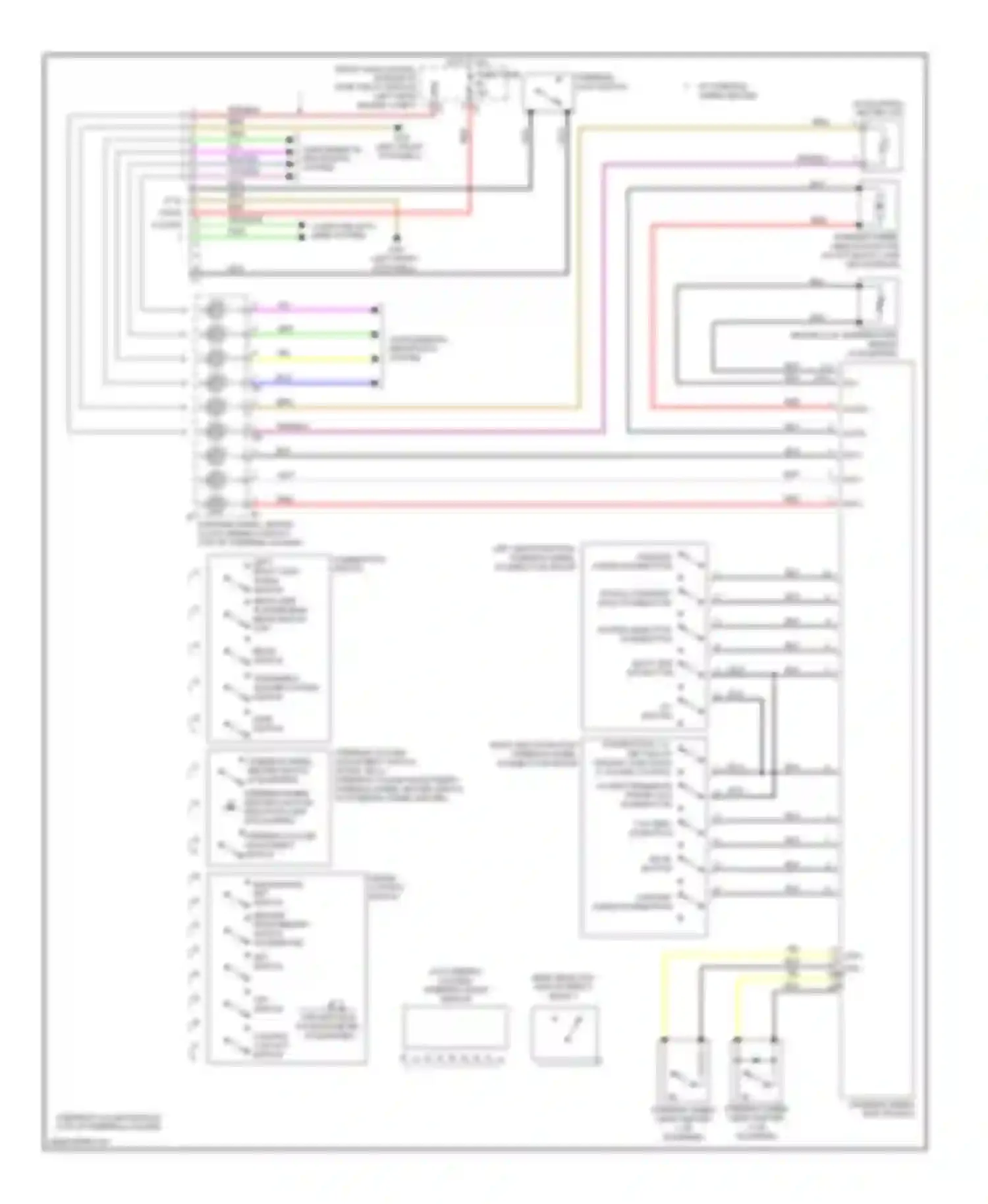 S-class Mercedes-Benz W221 facelift (2009-2013): Power steering column circuit