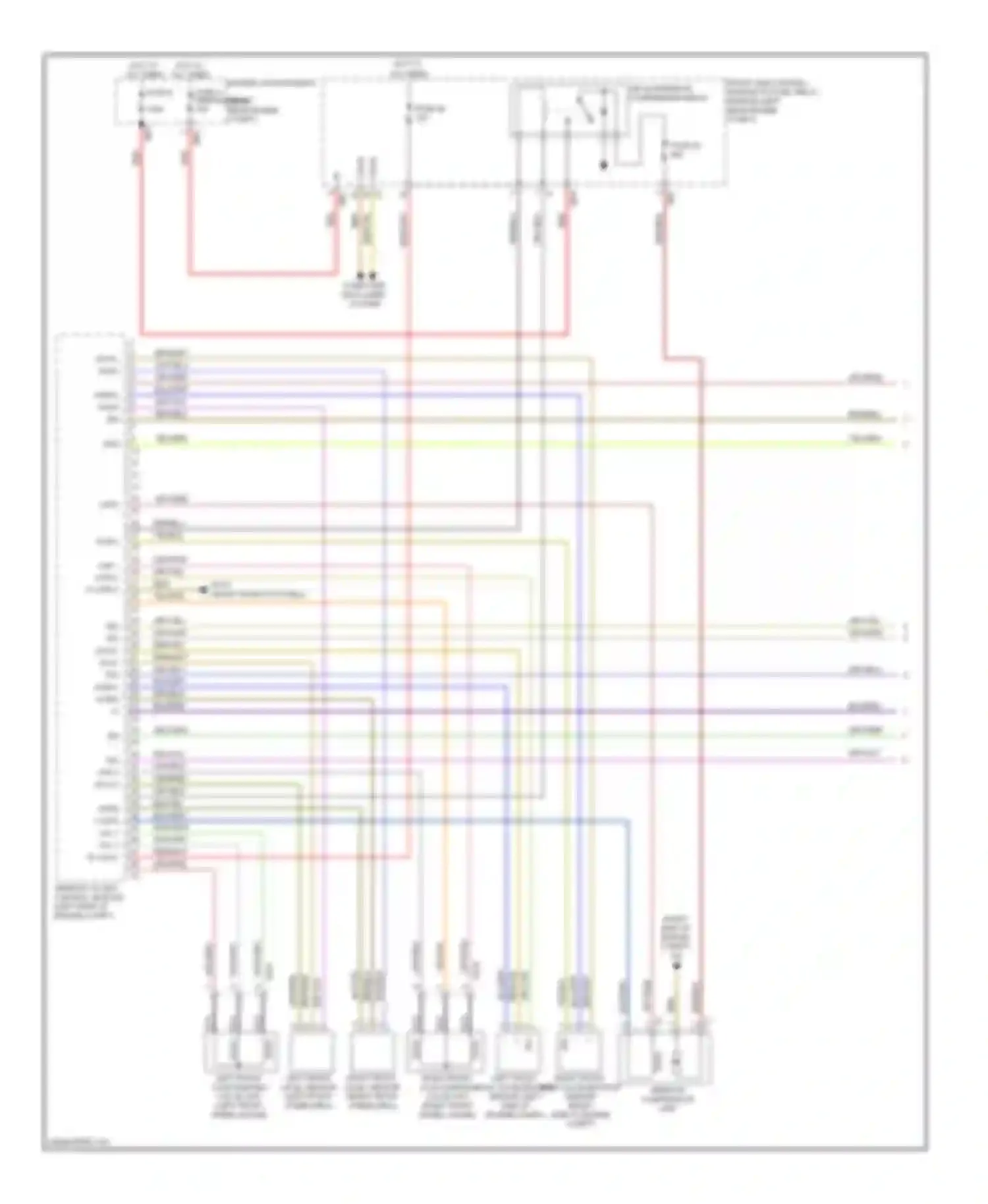 S-class Mercedes-Benz W221 facelift (2009-2013): Airmatic control circuit (1 of 2)