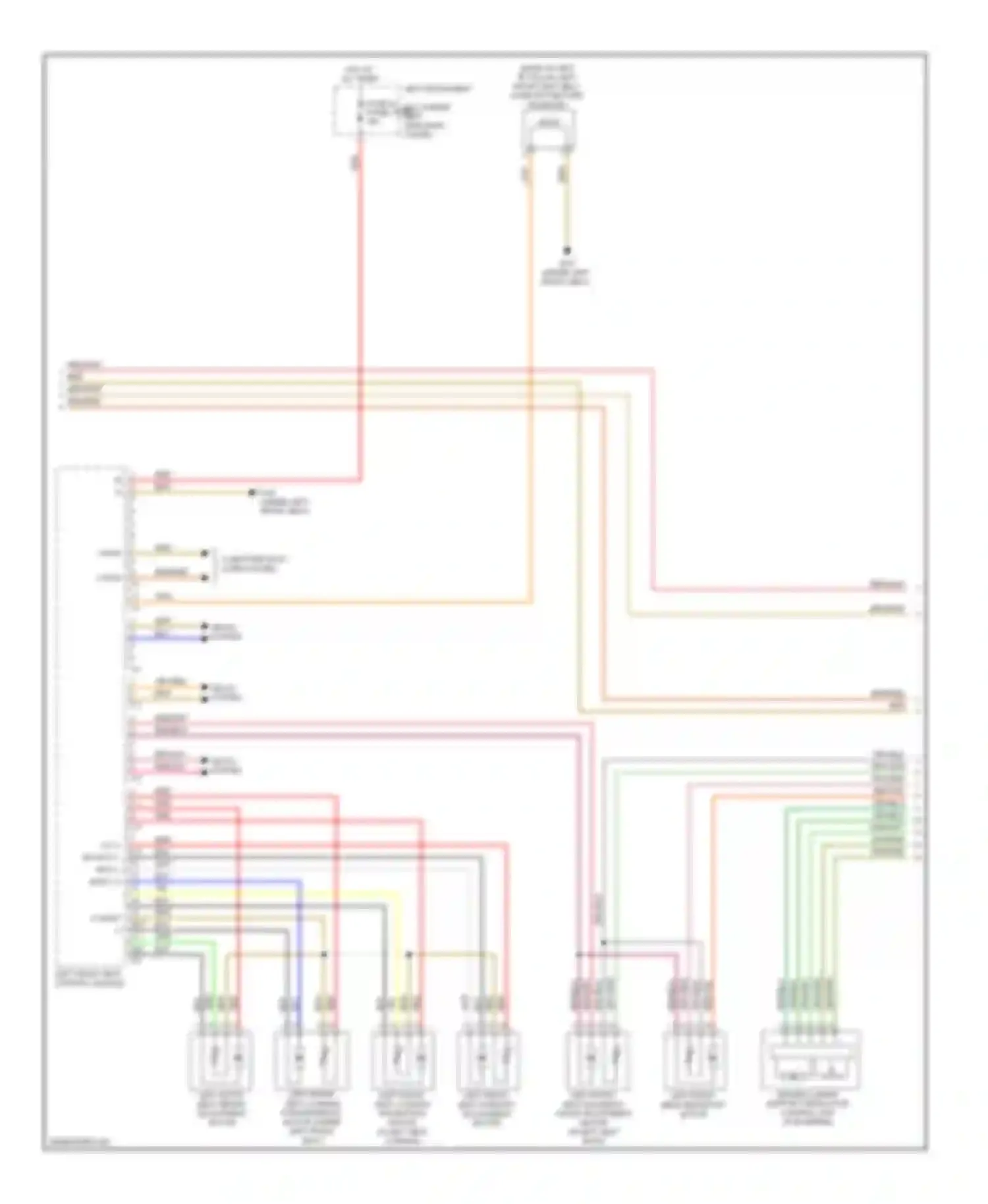 S-class Mercedes-Benz W221 facelift (2009-2013): Driver"s memory seat circuit (2 of 3)
