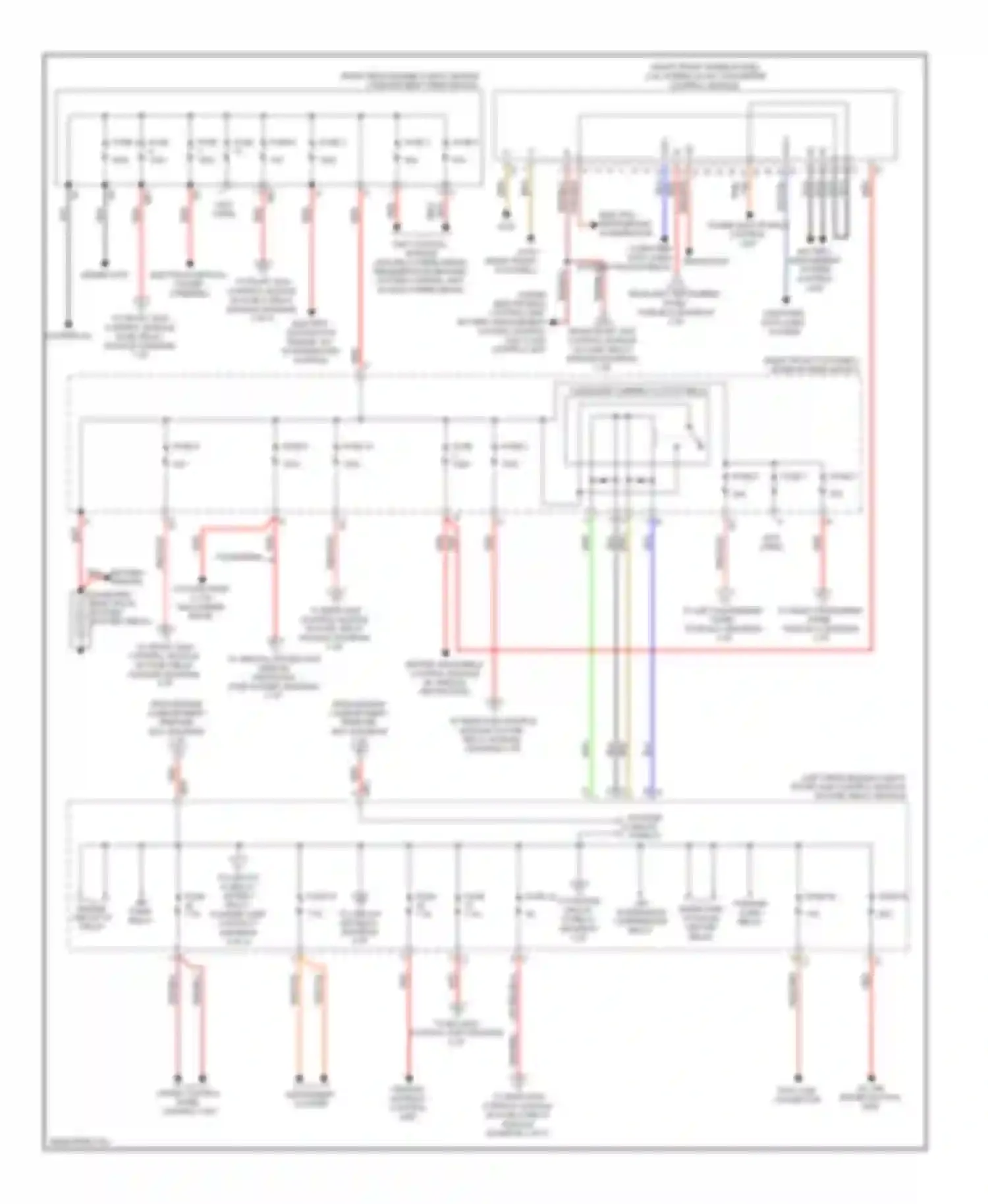 S-class Mercedes-Benz W221 facelift (2009-2013): Power distribution circuit (1 of 4)