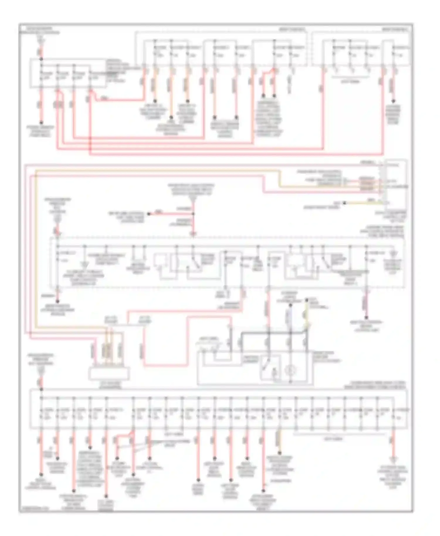 S-class Mercedes-Benz W221 facelift (2009-2013): Power distribution circuit (2 of 4)