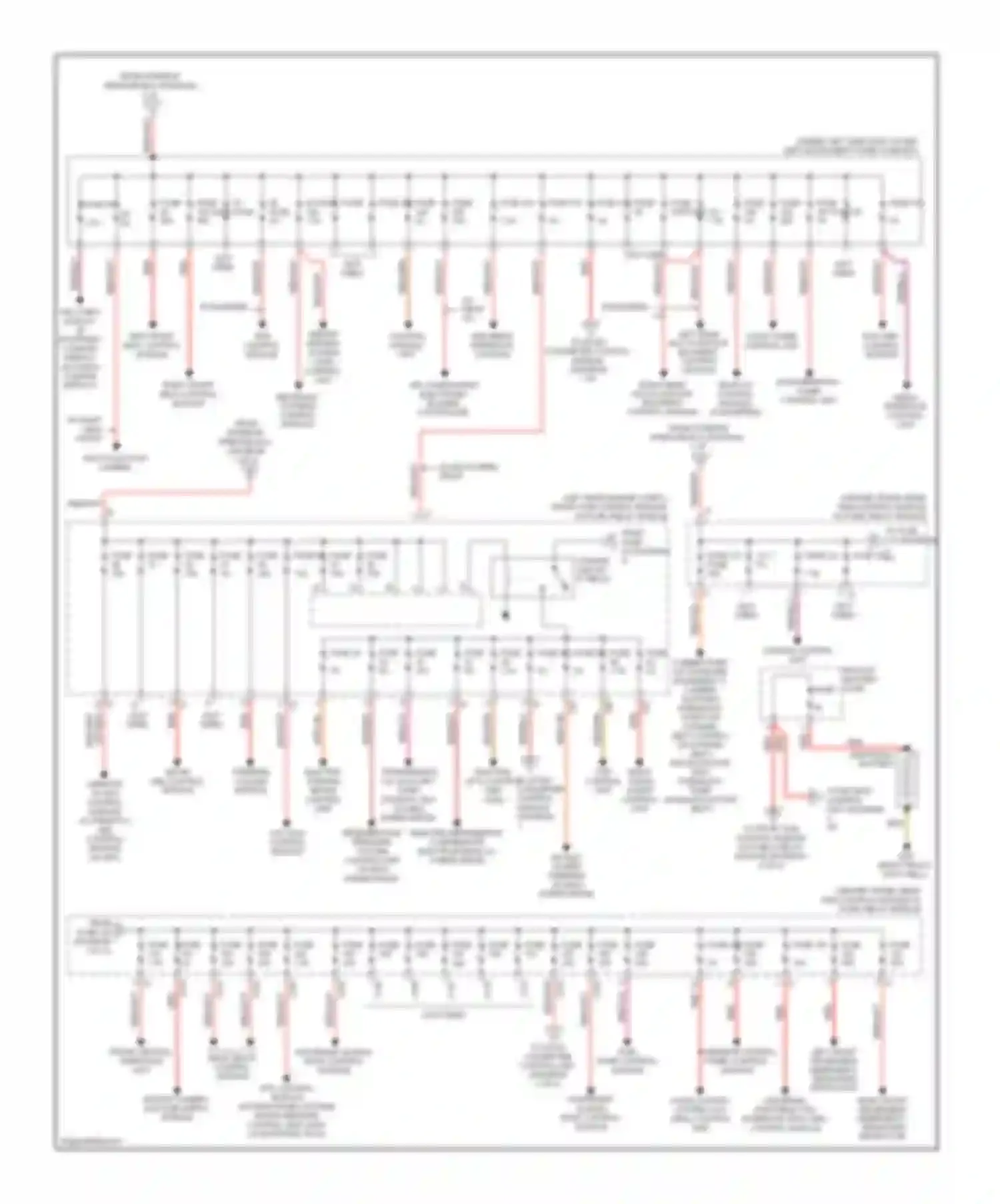 S-class Mercedes-Benz W221 facelift (2009-2013): Power distribution circuit (3 of 4)