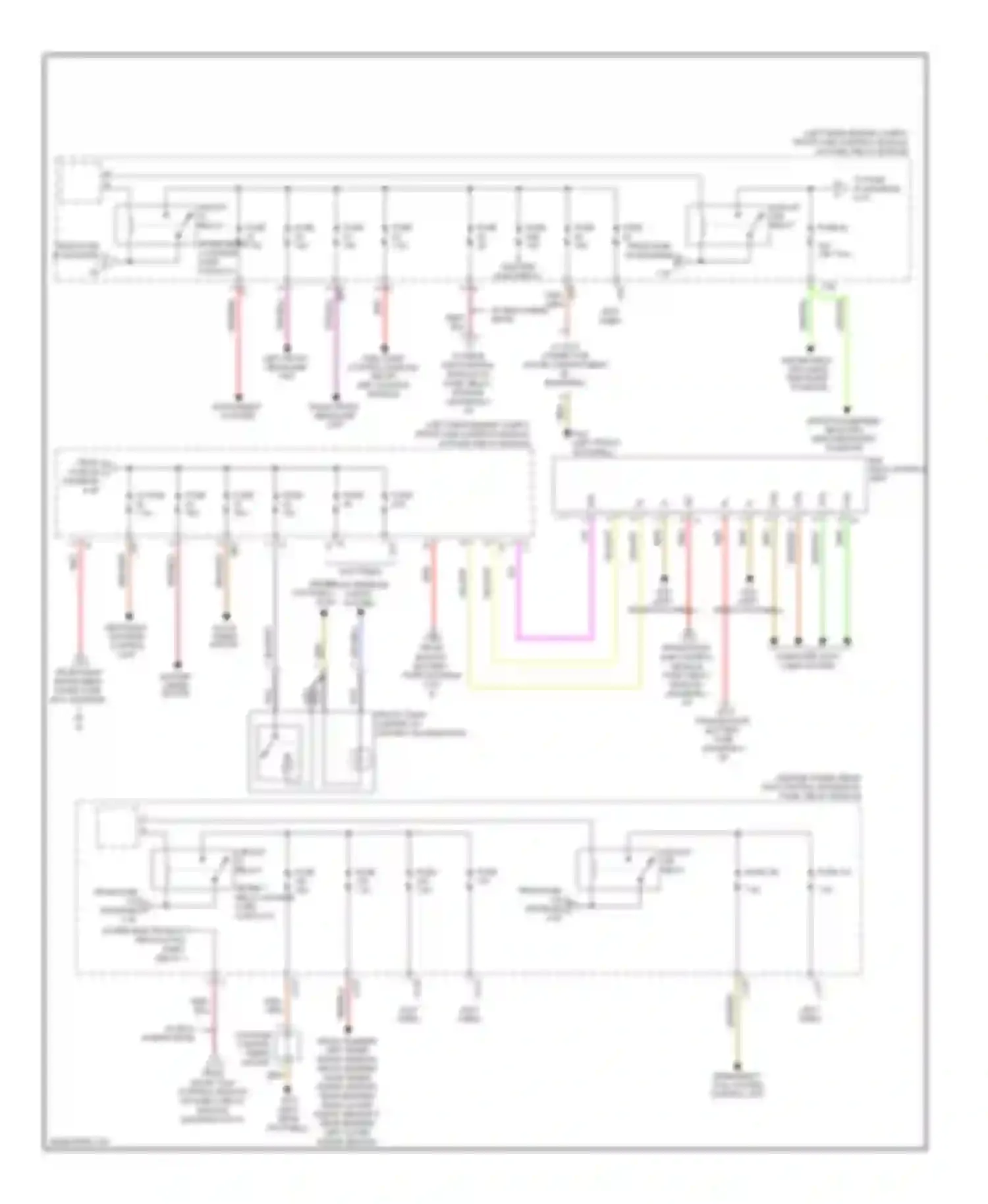 S-class Mercedes-Benz W221 facelift (2009-2013): Power distribution circuit (4 of 4)