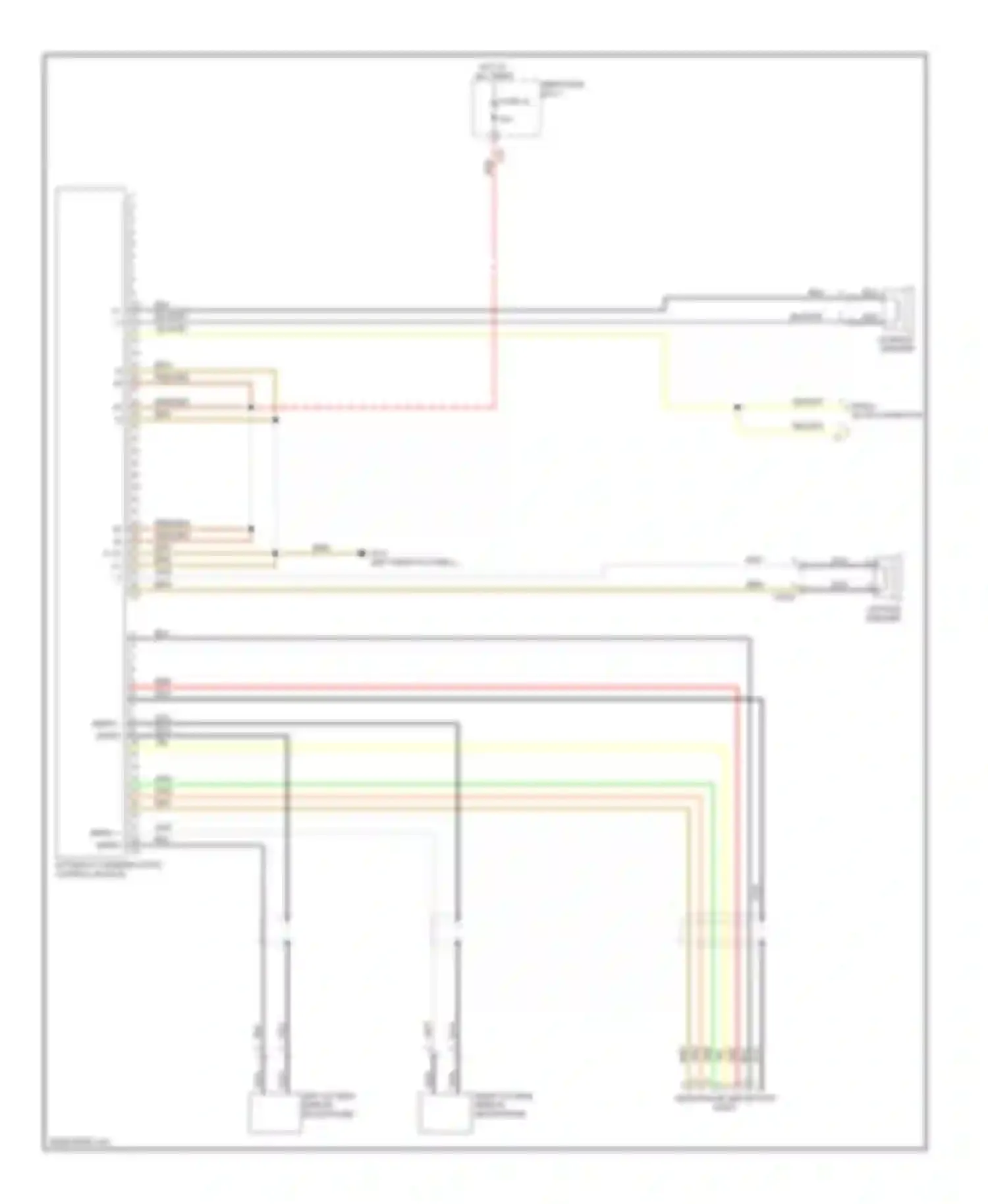 S-class Mercedes-Benz W221 facelift (2009-2013): Intercom control module circuit