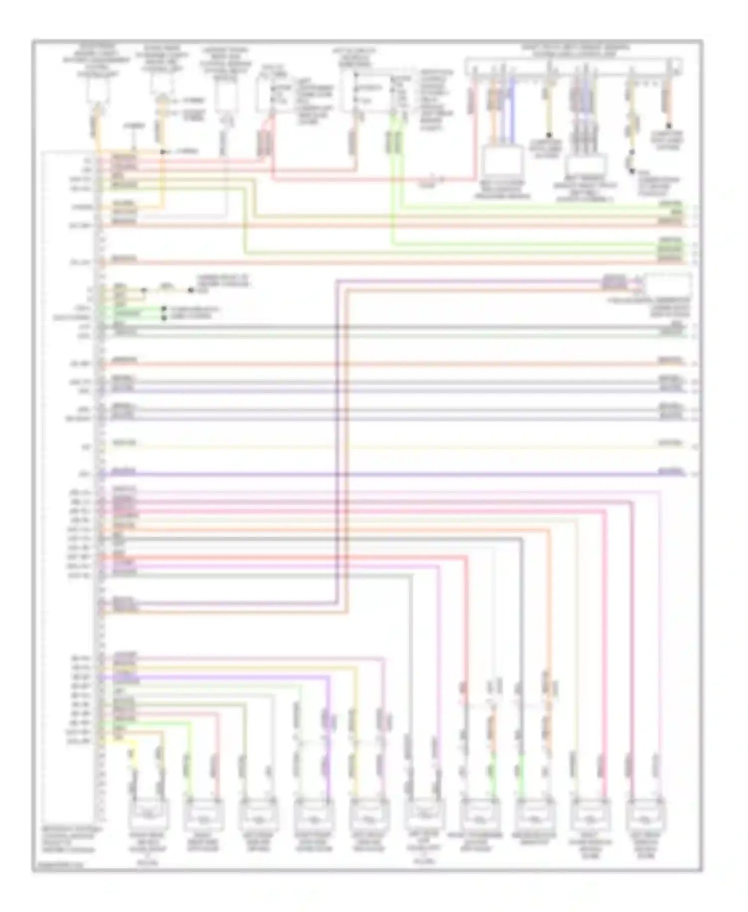 S-class Mercedes-Benz W221 facelift (2009-2013): Supplemental restraint circuit (1 of 2)