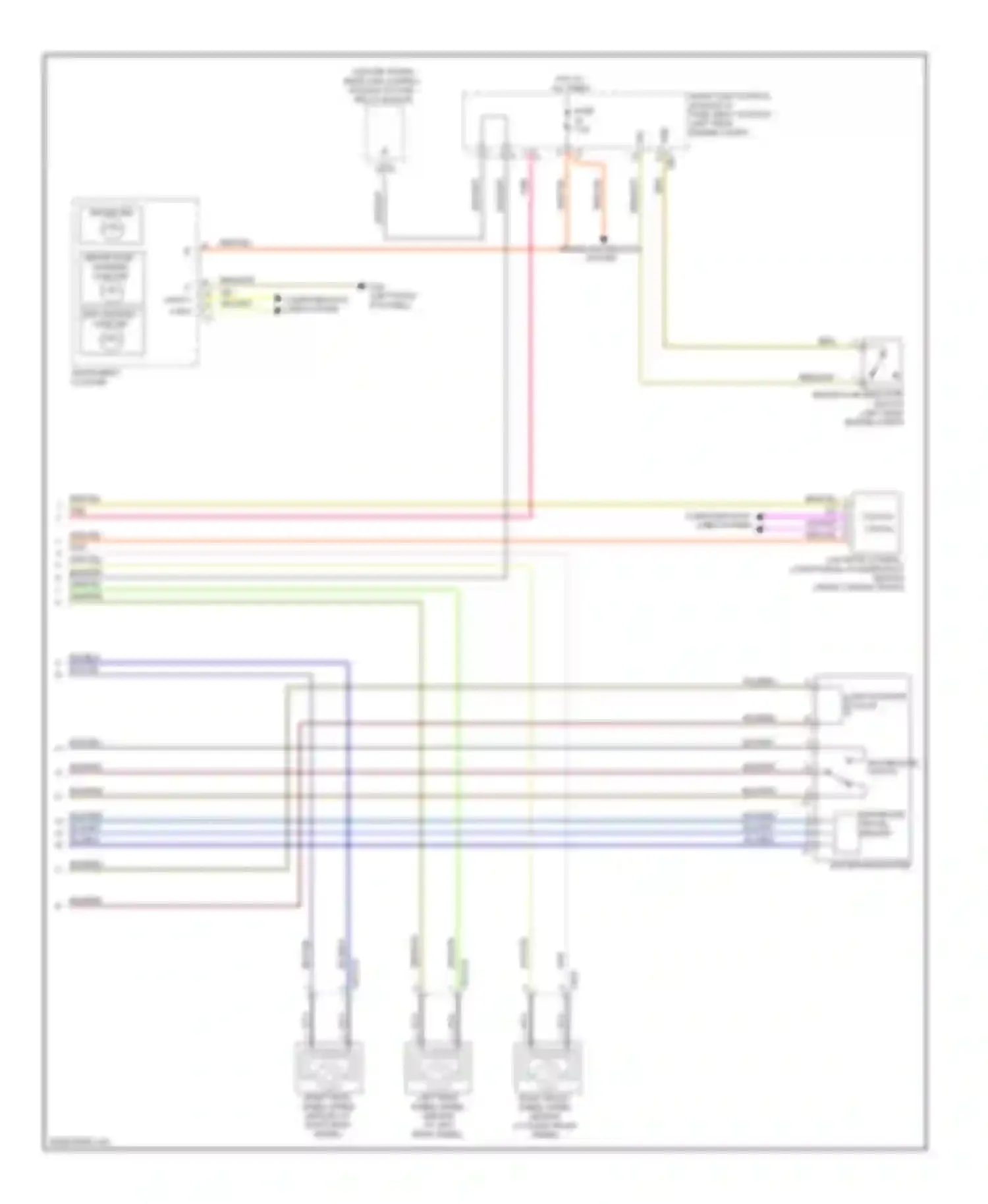 Wiring diagram bas release switch for Mercedes-Benz S-class W221 facelift (2009-2013) (1 of 1)