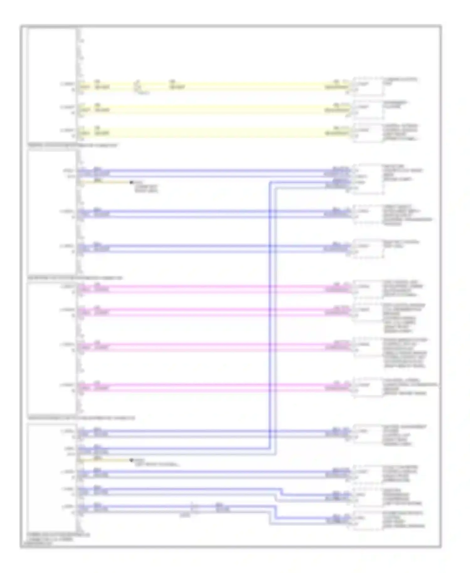 Wiring diagram central gateway control module (left front for Mercedes-Benz S-class W221 facelift (2009-2013) (1 of 2)