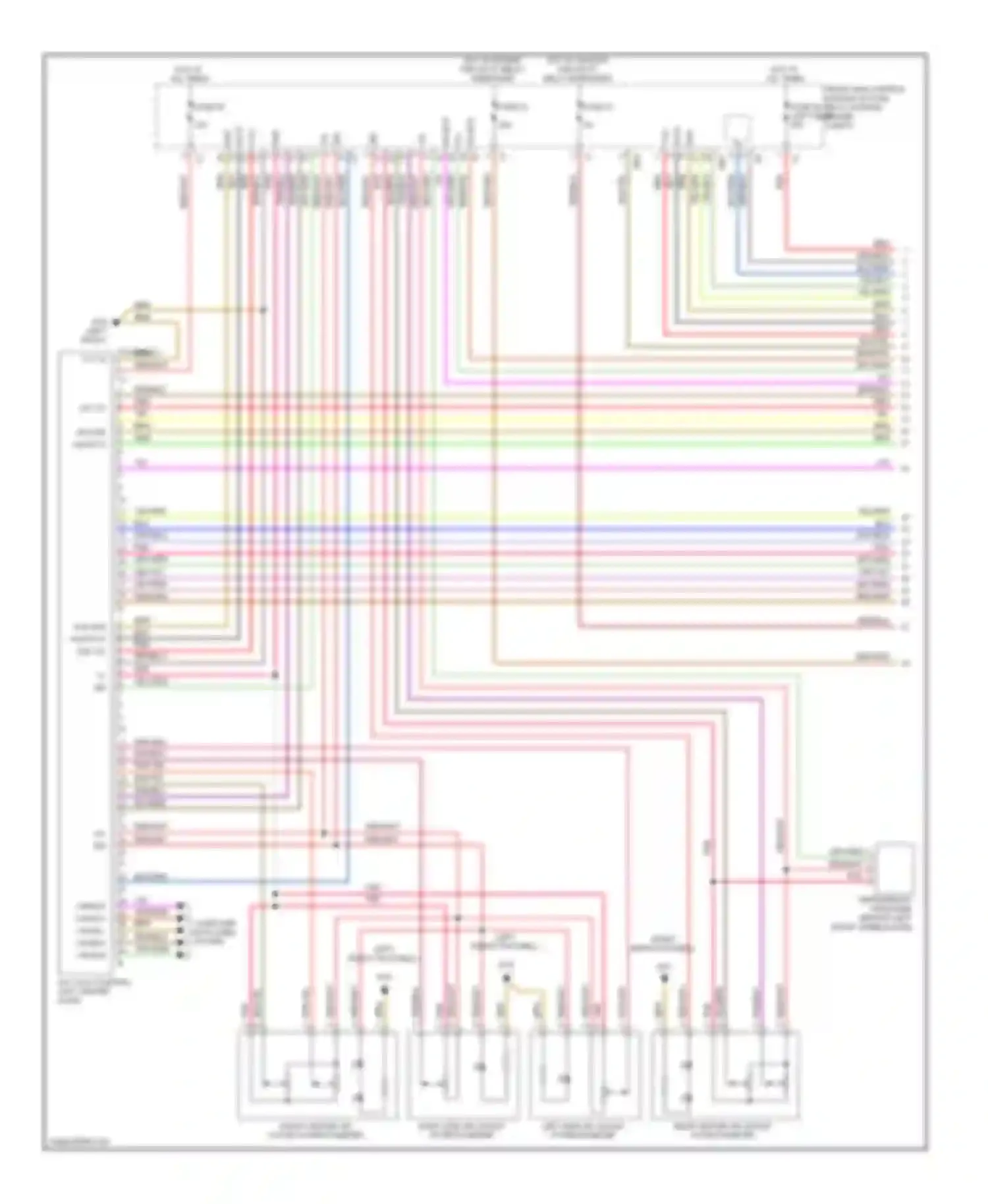 Wiring diagram computer data lines system for Mercedes-Benz S-class W221 facelift (2009-2013) (4 of 79)