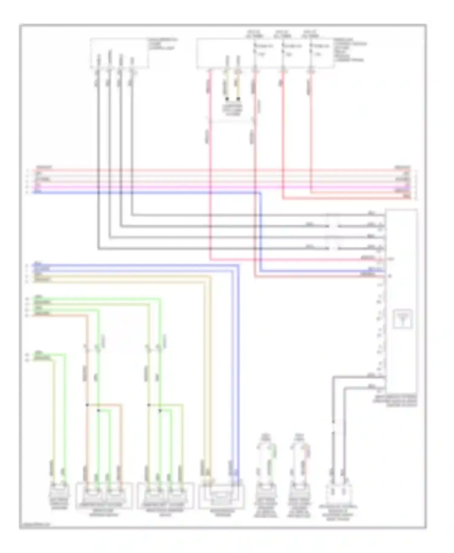 Wiring diagram computer data lines system for Mercedes-Benz S-class W221 facelift (2009-2013) (64 of 79)