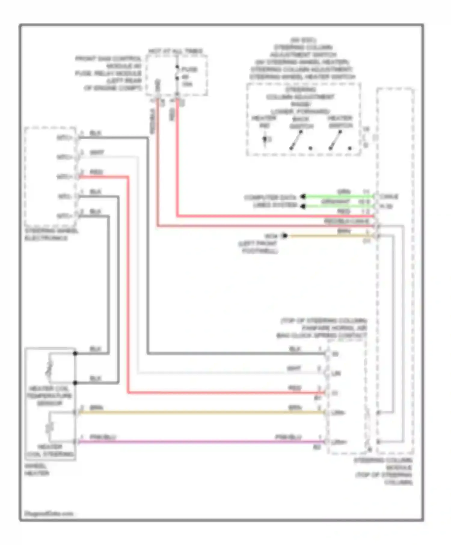 Wiring diagram computer data lines system for Mercedes-Benz S-class W221 facelift (2009-2013) (53 of 79)