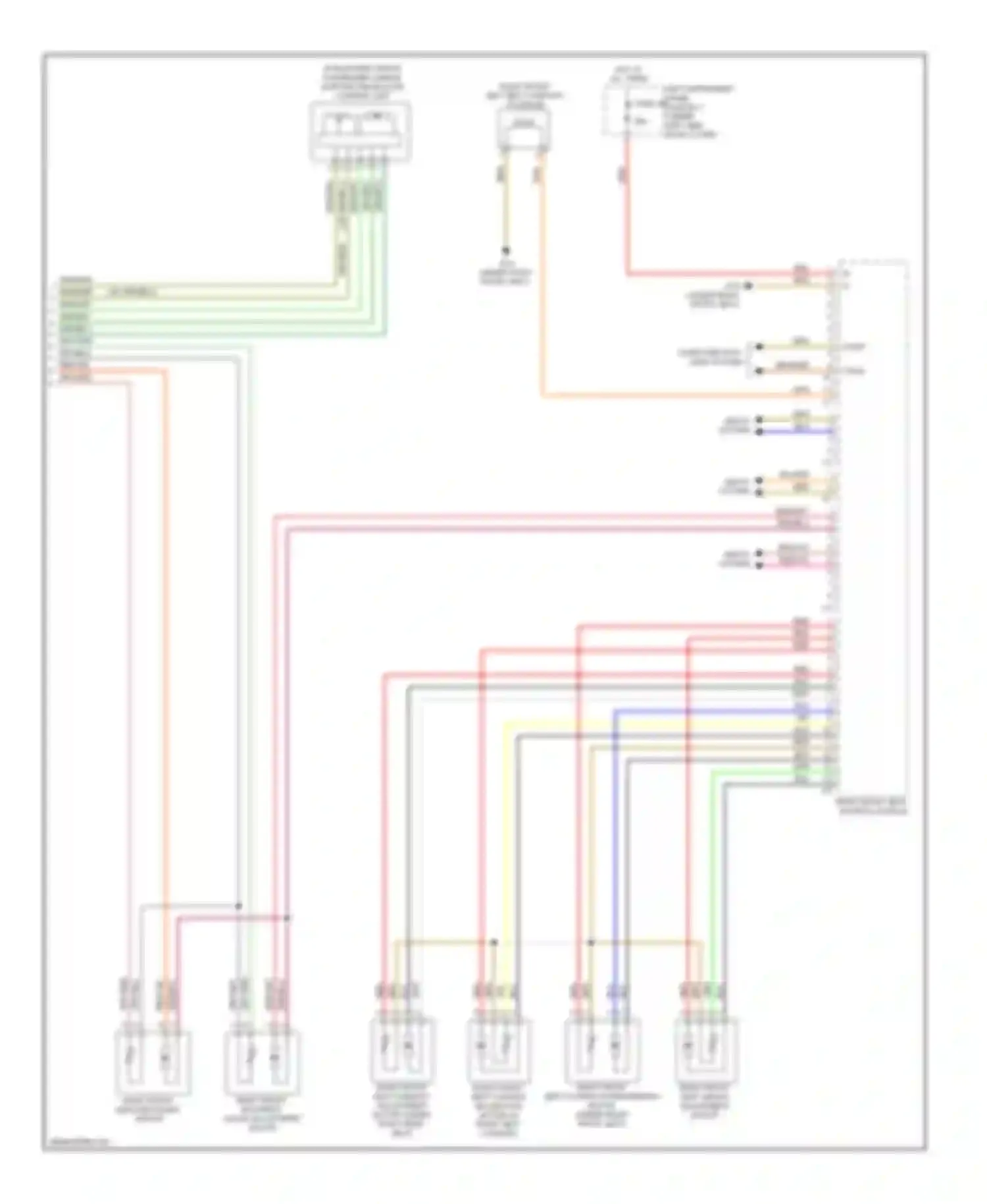 Wiring diagram computer data lines system for Mercedes-Benz S-class W221 facelift (2009-2013) (40 of 79)