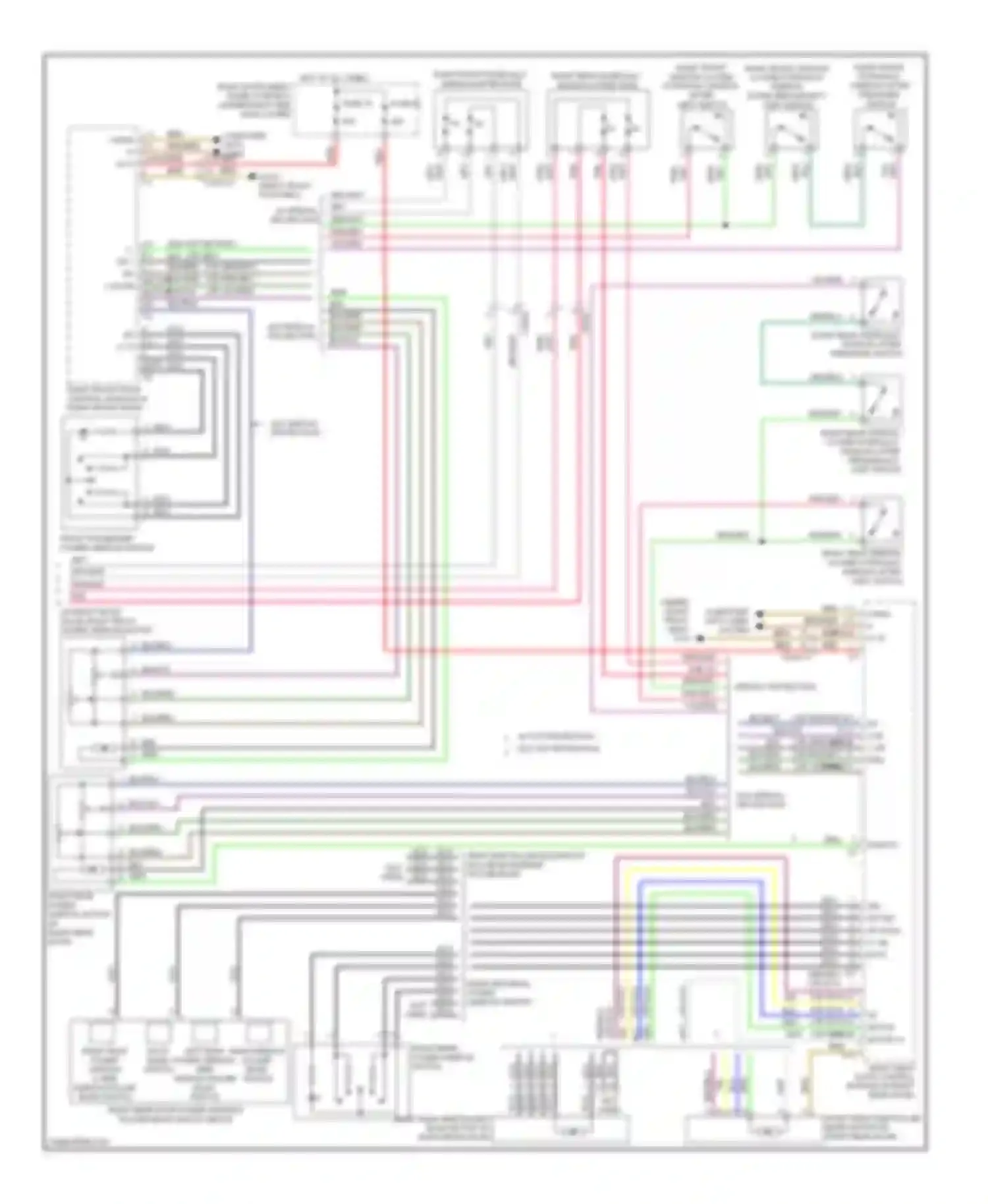 Wiring diagram computer data lines system for Mercedes-Benz S-class W221 facelift (2009-2013) (63 of 79)