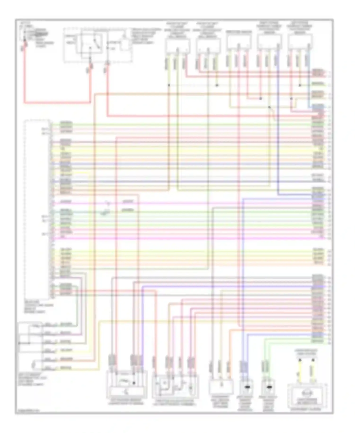 Wiring diagram computer data lines system for Mercedes-Benz S-class W221 facelift (2009-2013) (78 of 79)