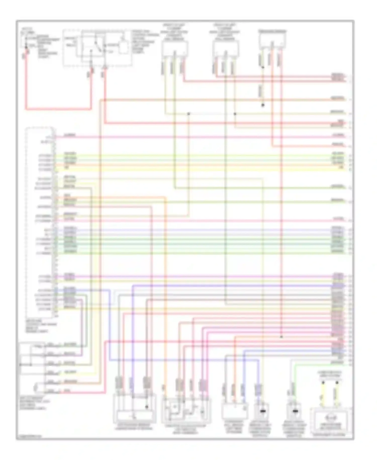 Wiring diagram computer data lines system for Mercedes-Benz S-class W221 facelift (2009-2013) (19 of 79)