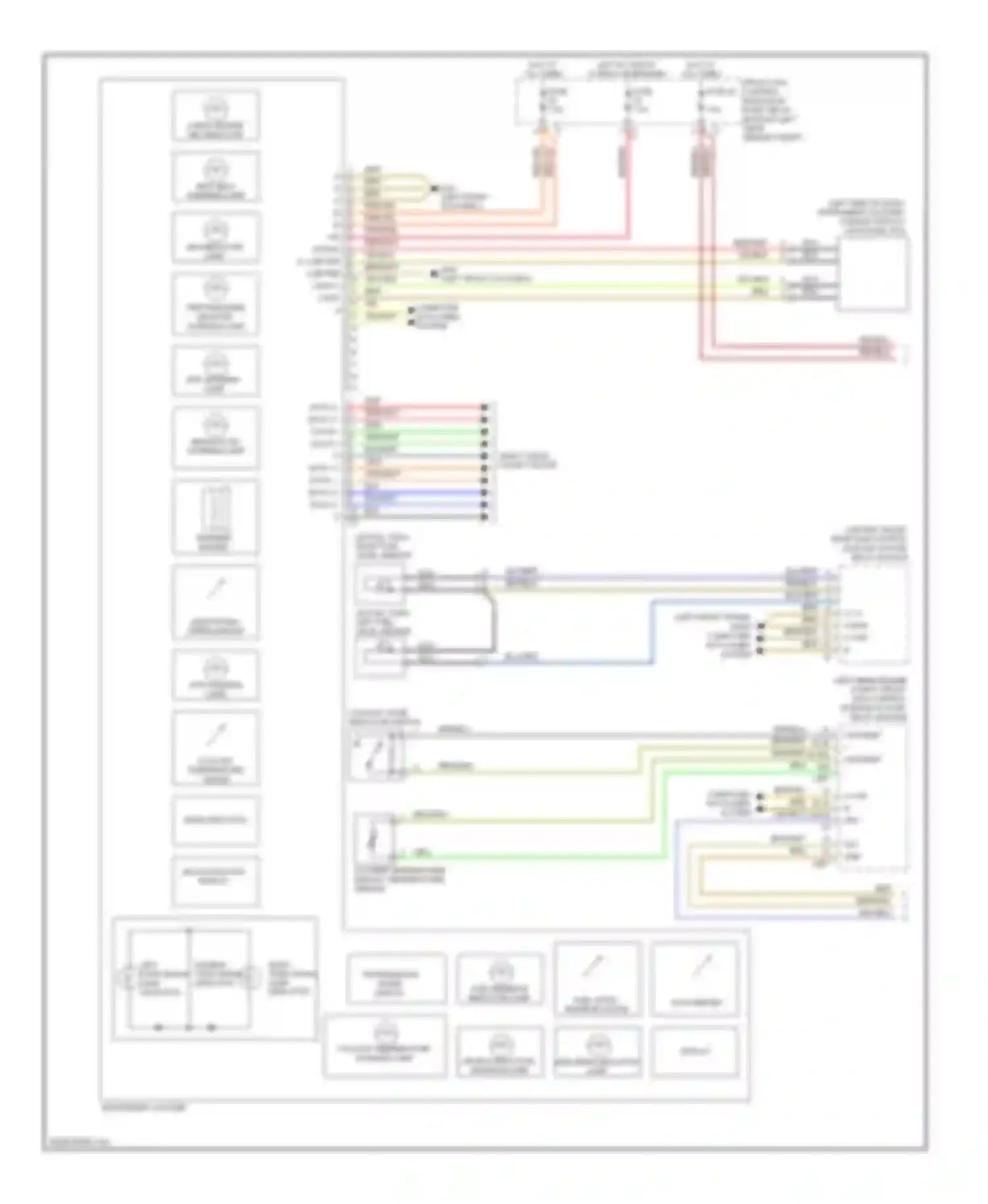 Wiring diagram coolant temperature warning lamp for Mercedes-Benz S-class W221 facelift (2009-2013) (1 of 1)