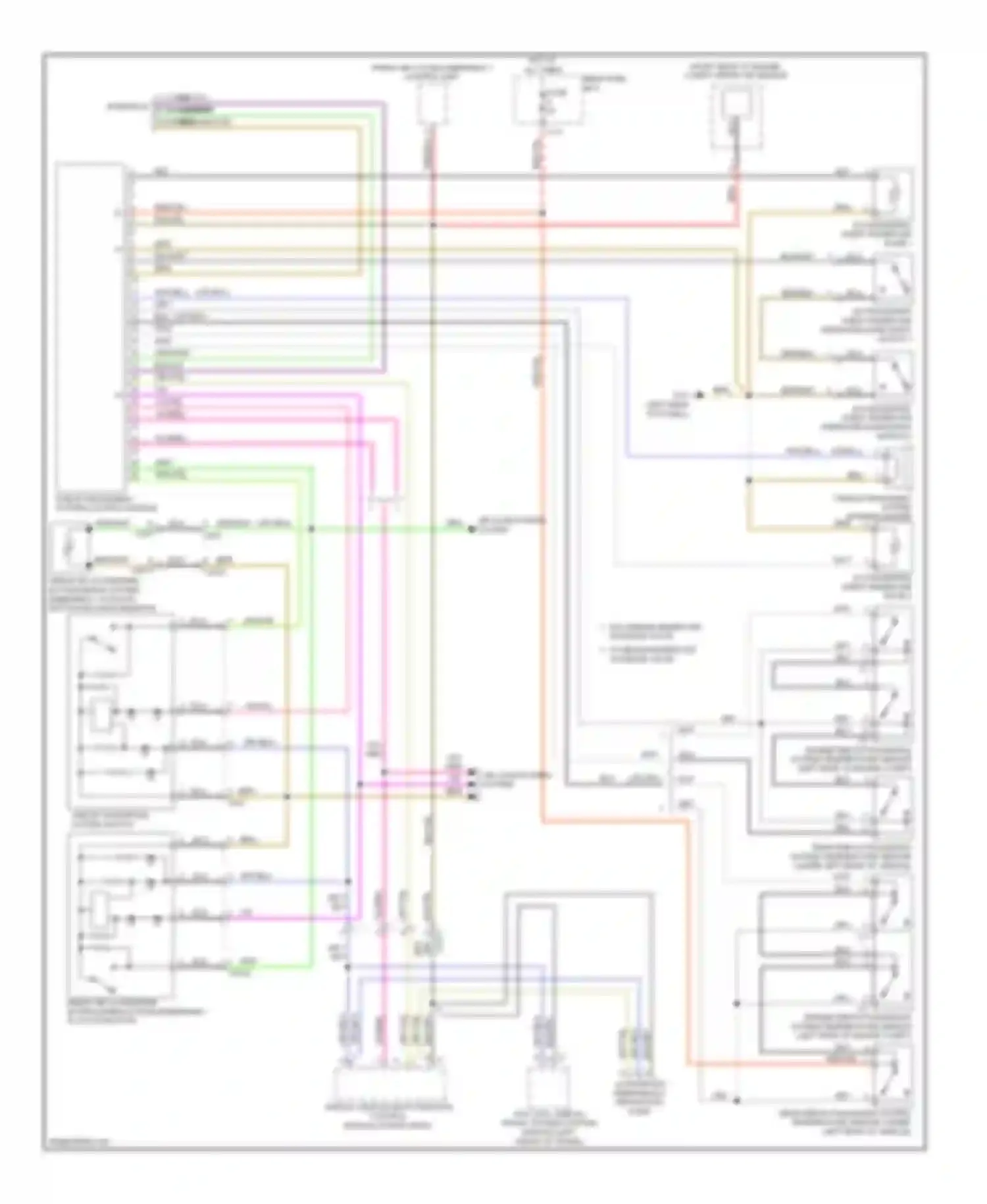 Wiring diagram engine fire extinguishing system temperature sensor for Mercedes-Benz S-class W221 facelift (2009-2013) (1 of 1)