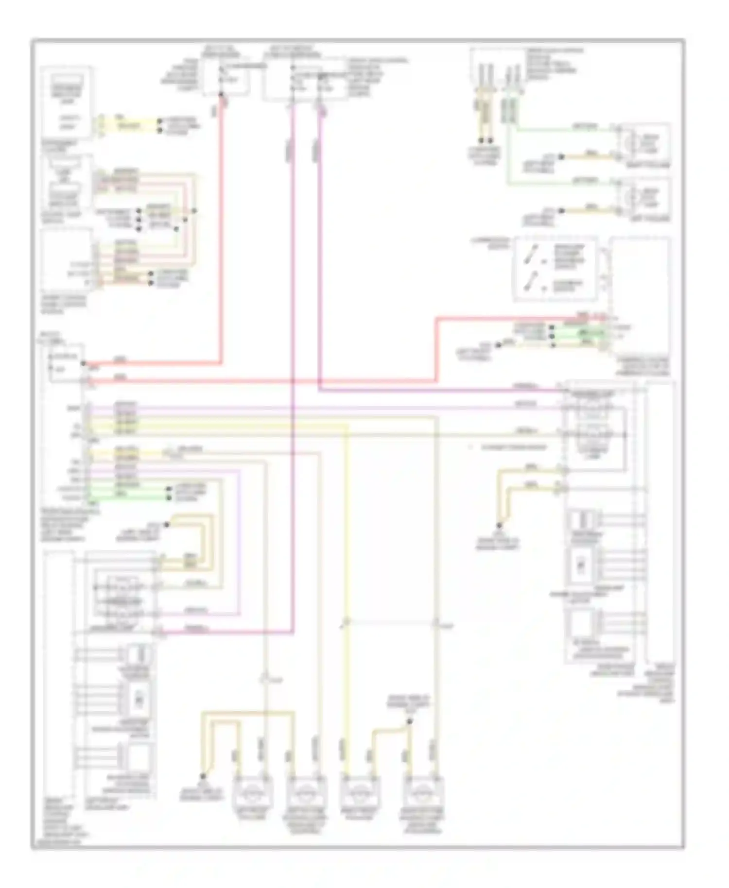 Wiring diagram left front fog lamp for Mercedes-Benz S-class W221 facelift (2009-2013) (1 of 1)