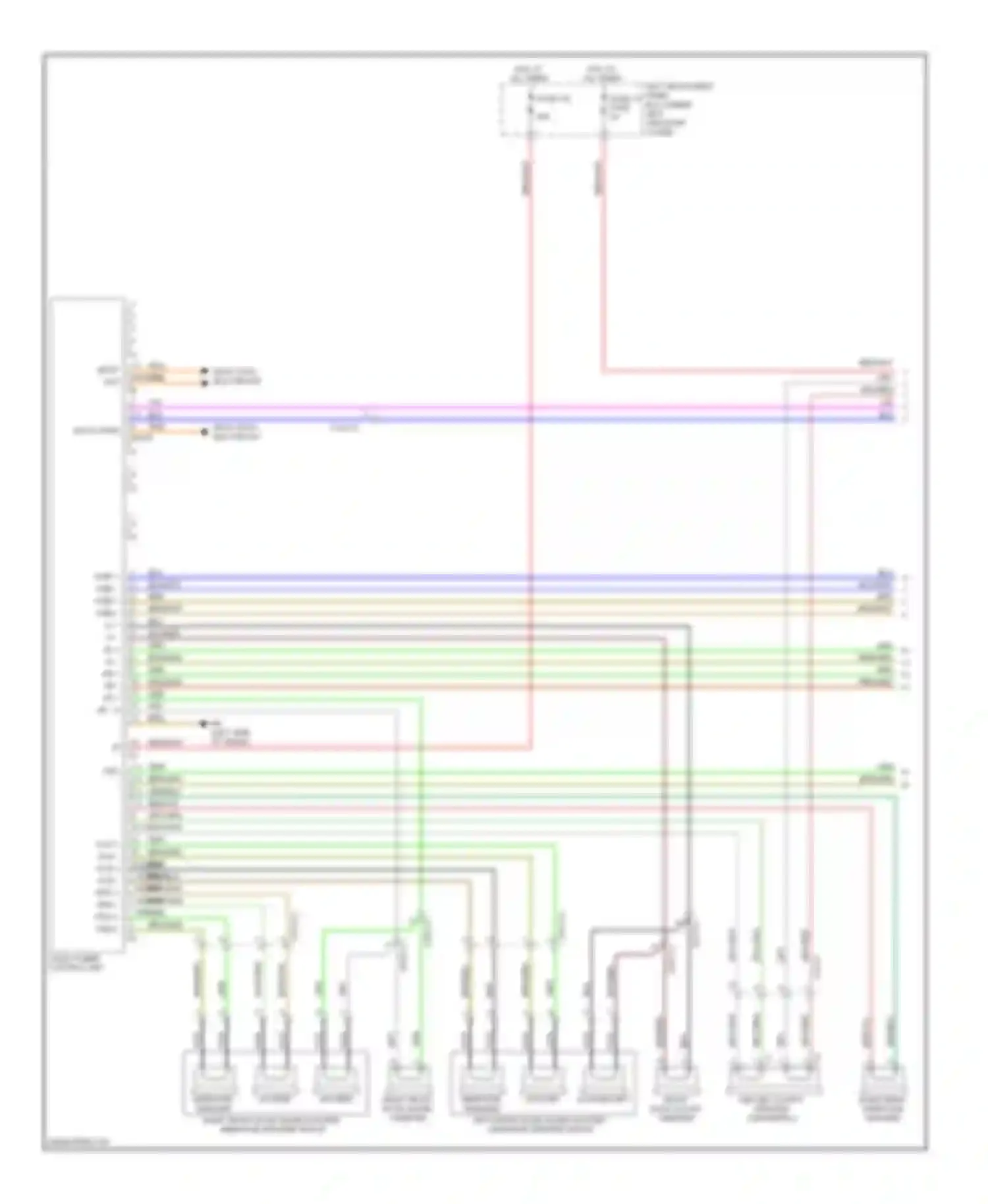Wiring diagram most data bus circuit for Mercedes-Benz S-class W221 facelift (2009-2013) (5 of 6)