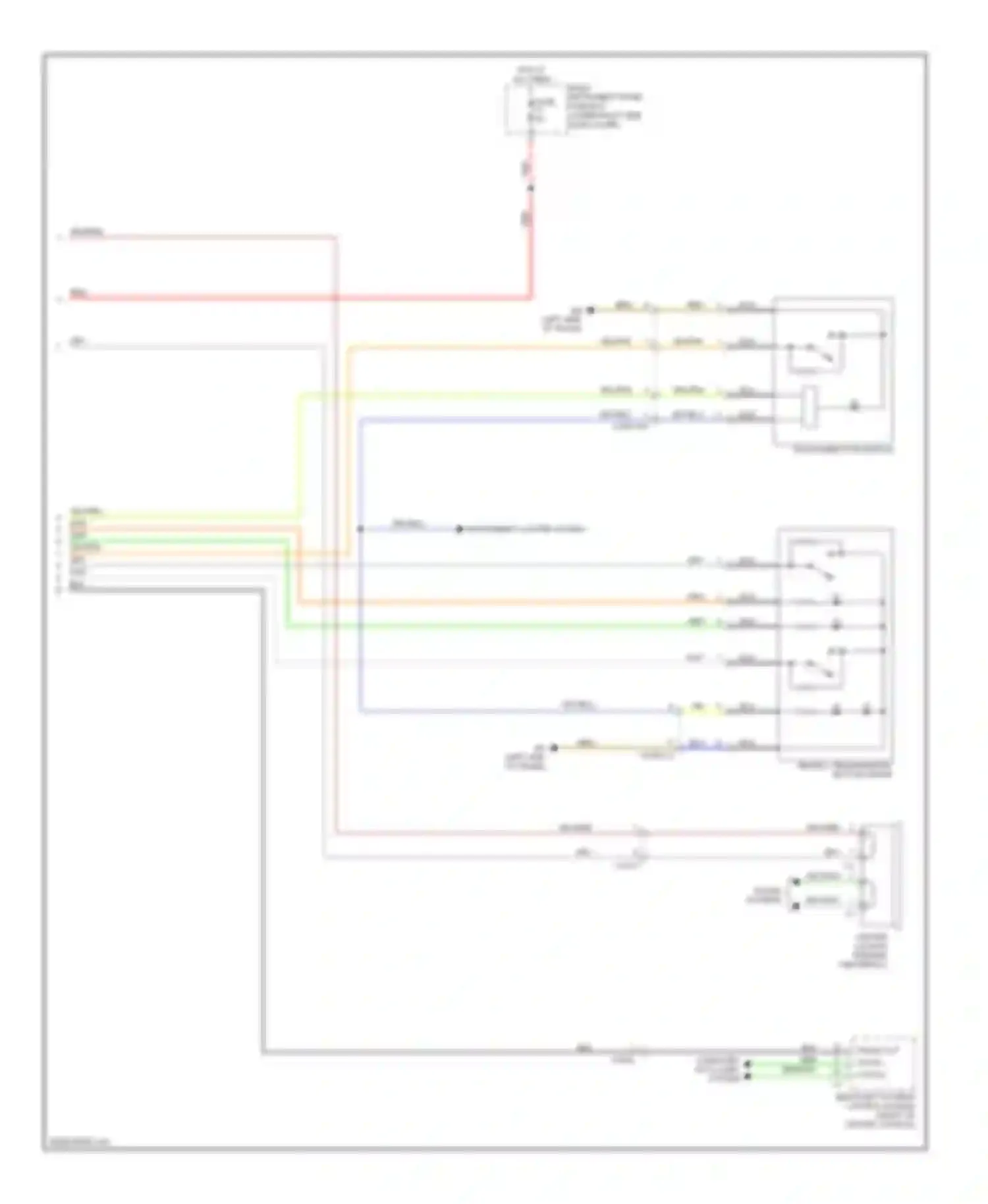 Wiring diagram sos pushbutton switch for Mercedes-Benz S-class W221 facelift (2009-2013) (1 of 2)