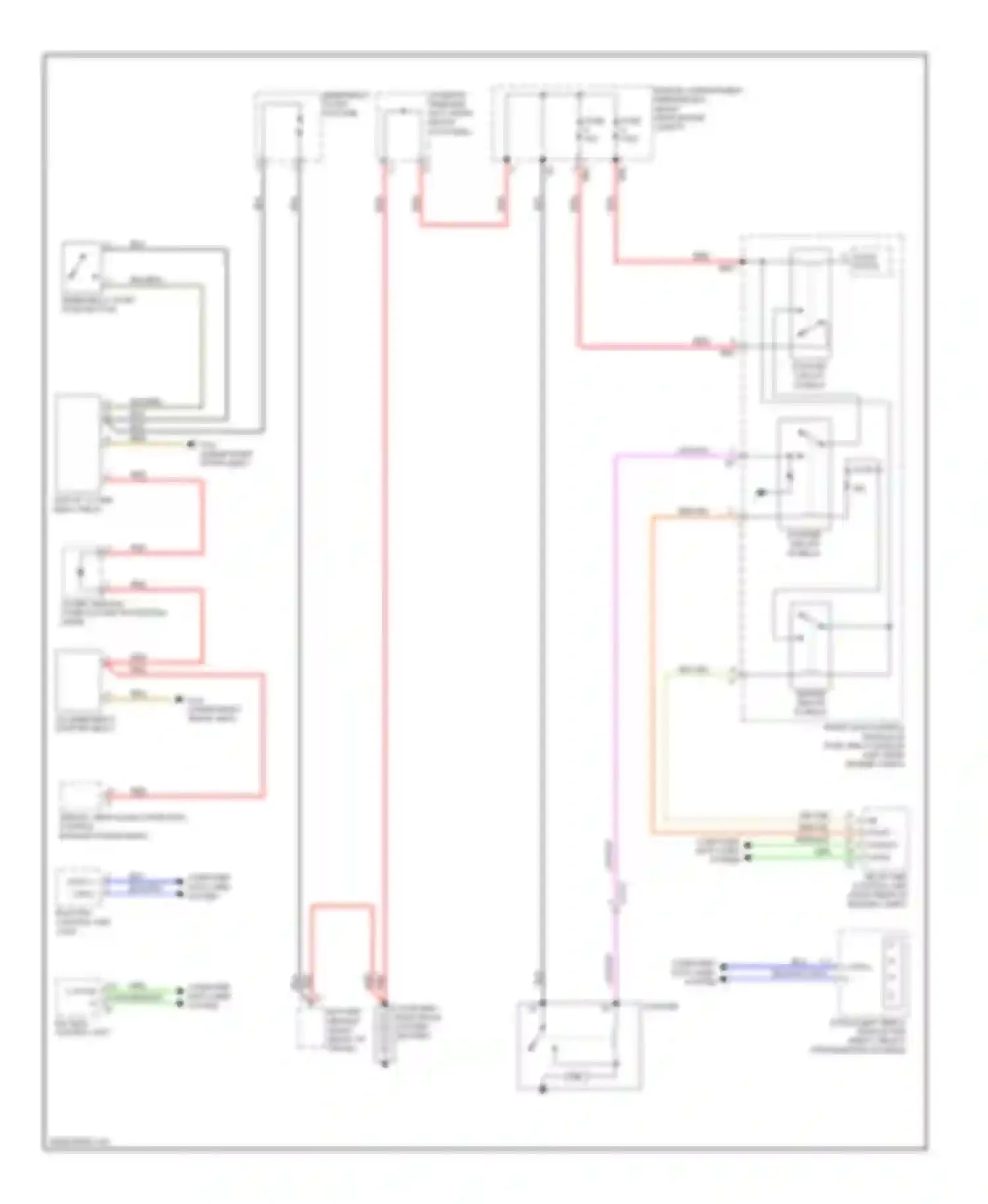 Wiring diagram starter circuit 15 relay for Mercedes-Benz S-class W221 facelift (2009-2013) (2 of 2)