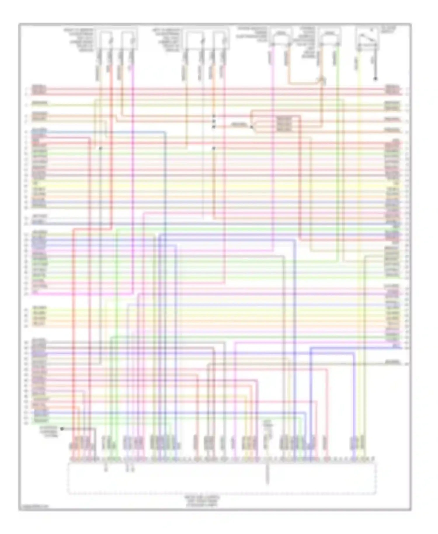 Wiring diagram variable intake manifold switchover valve (top left front of for Mercedes-Benz S-class W221 facelift (2009-2013) (1 of 1)