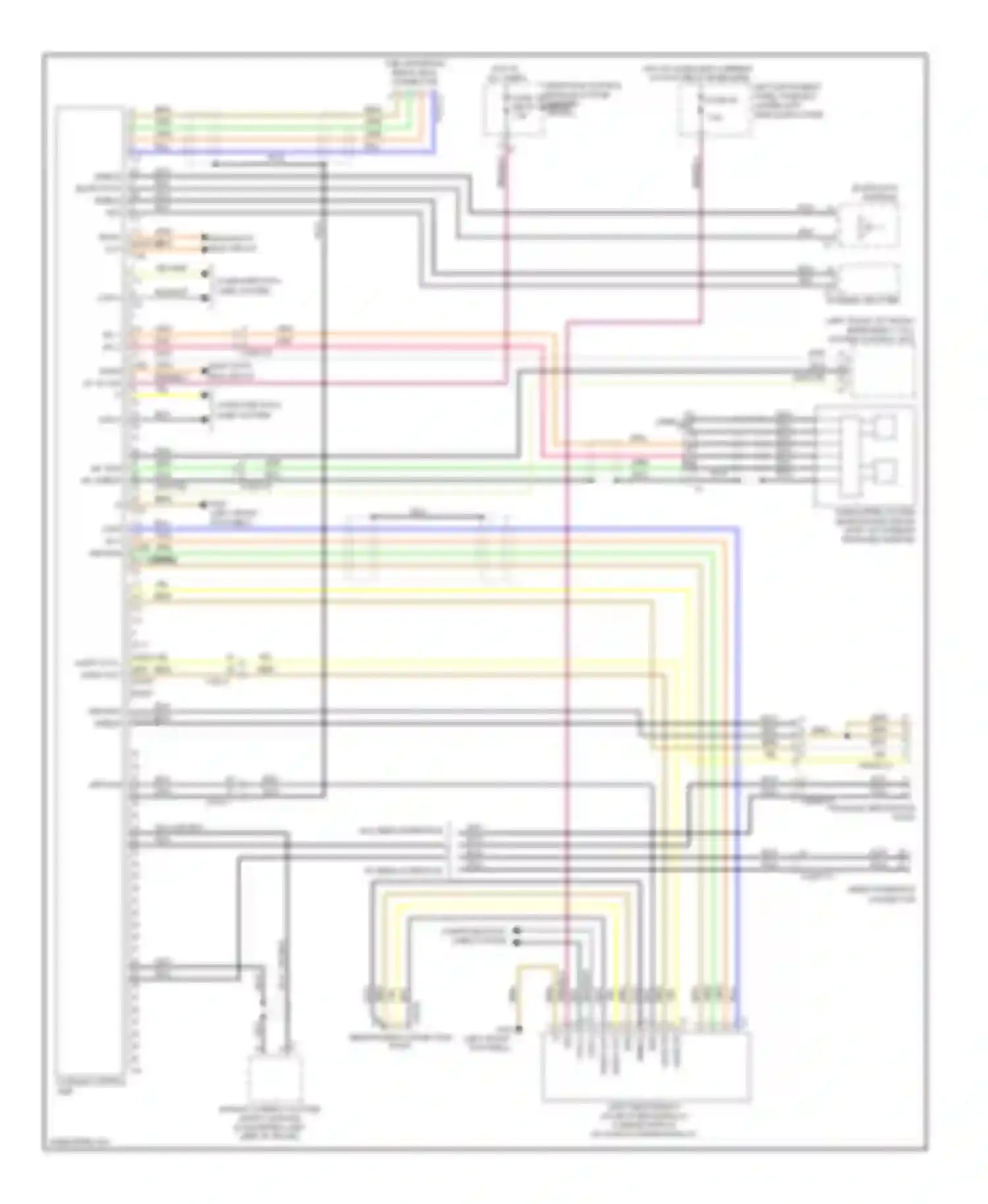 Wiring diagram walkman separation point for Mercedes-Benz S-class W221 facelift (2009-2013) (1 of 2)