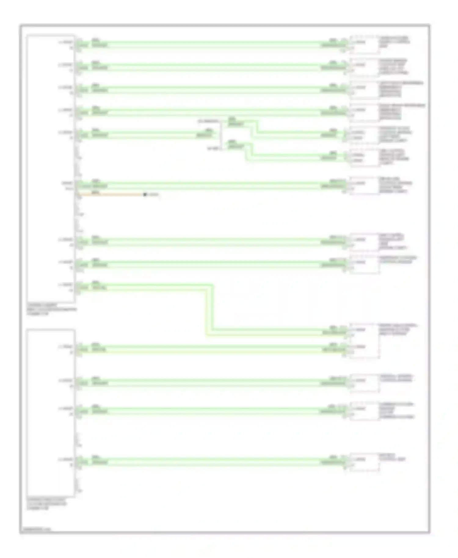 S-class Mercedes-Benz W221 (2005-2009): High/low bus circuit (2 of 4)